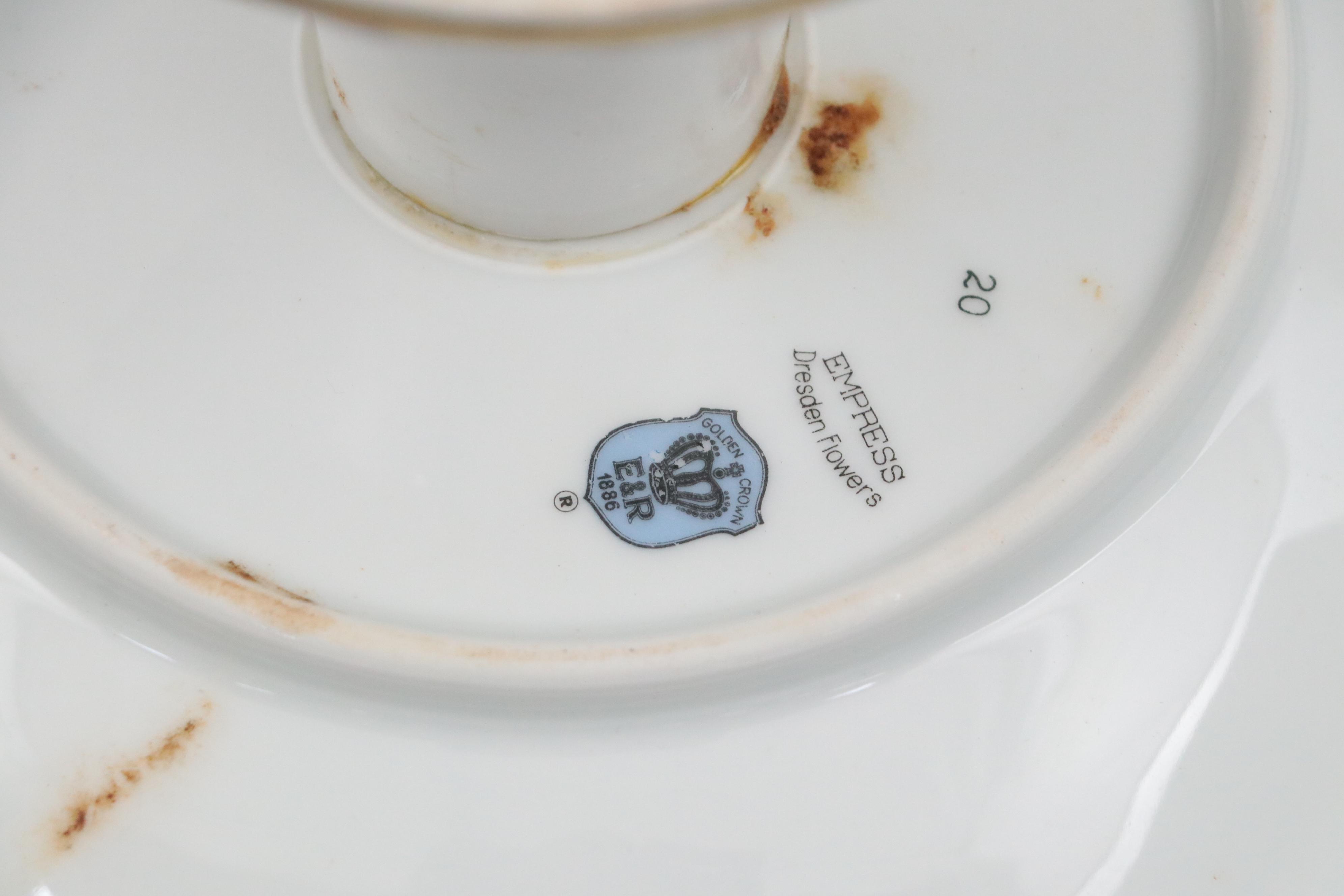 Schumann "Dresden Flowers" German Porcelain Serveware, Mid-20th Century