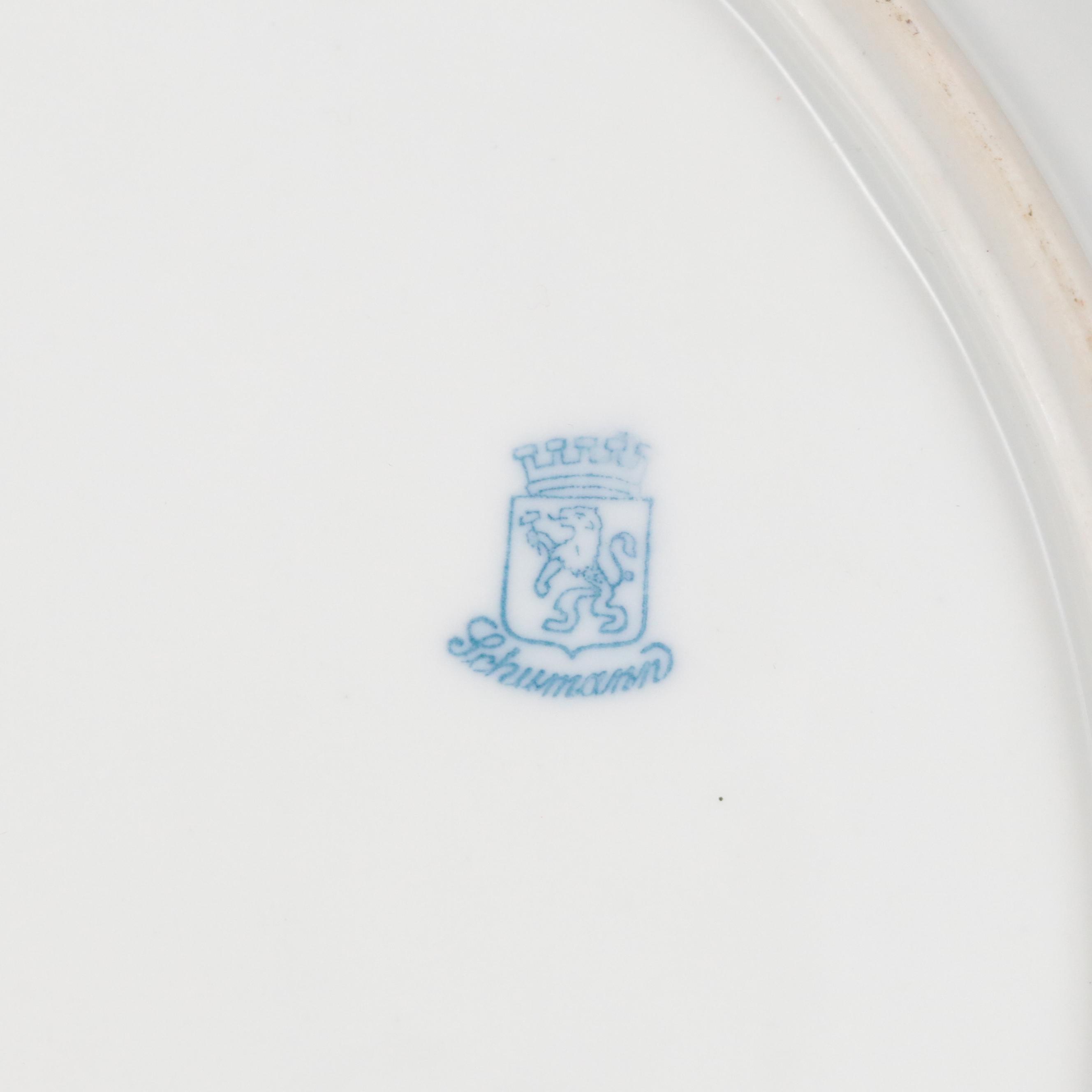 Schumann "Dresden Flowers" German Porcelain Lidded Tureens and Tray, Mid-20th C.