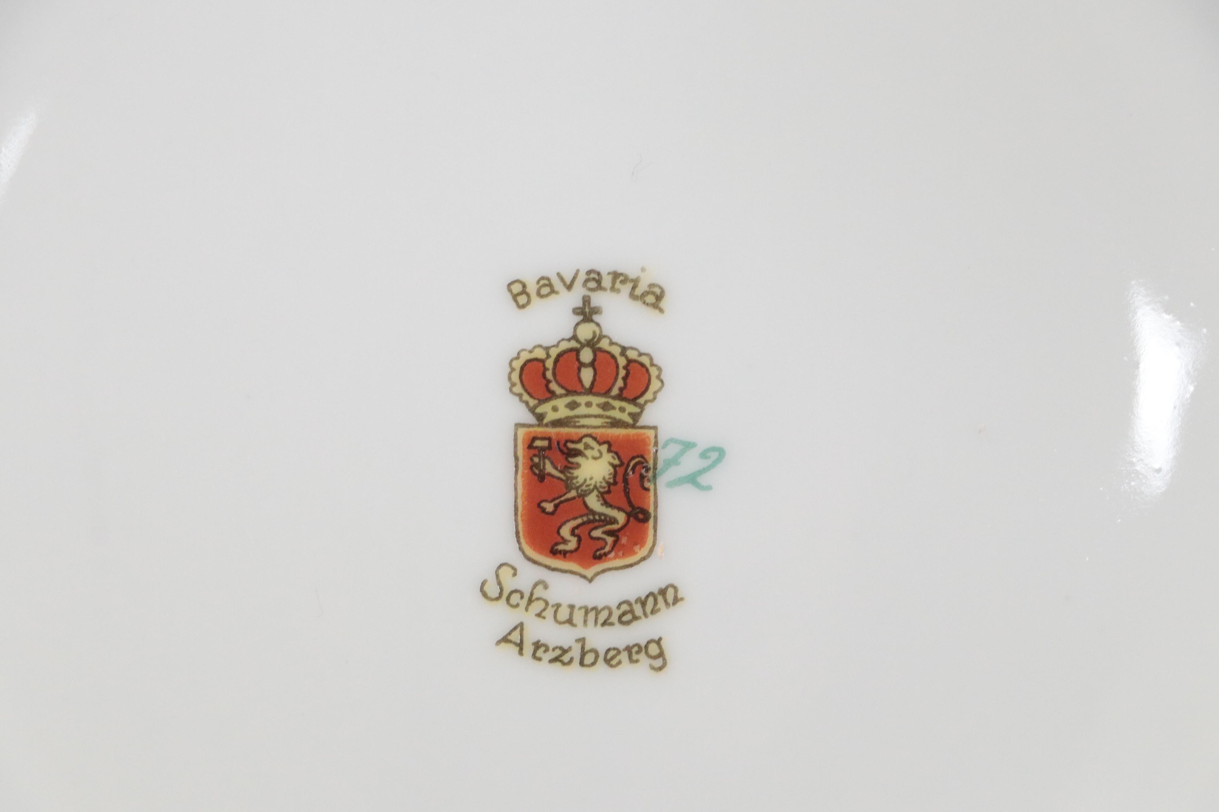 Schumann "Dresden Flowers" German Porcelain Lidded Tureens and Tray, Mid-20th C.