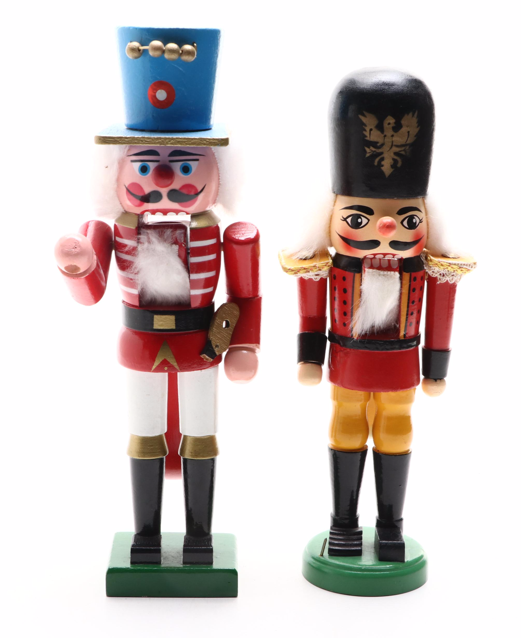 Handmade Carved Wood Figural Nutcrackers