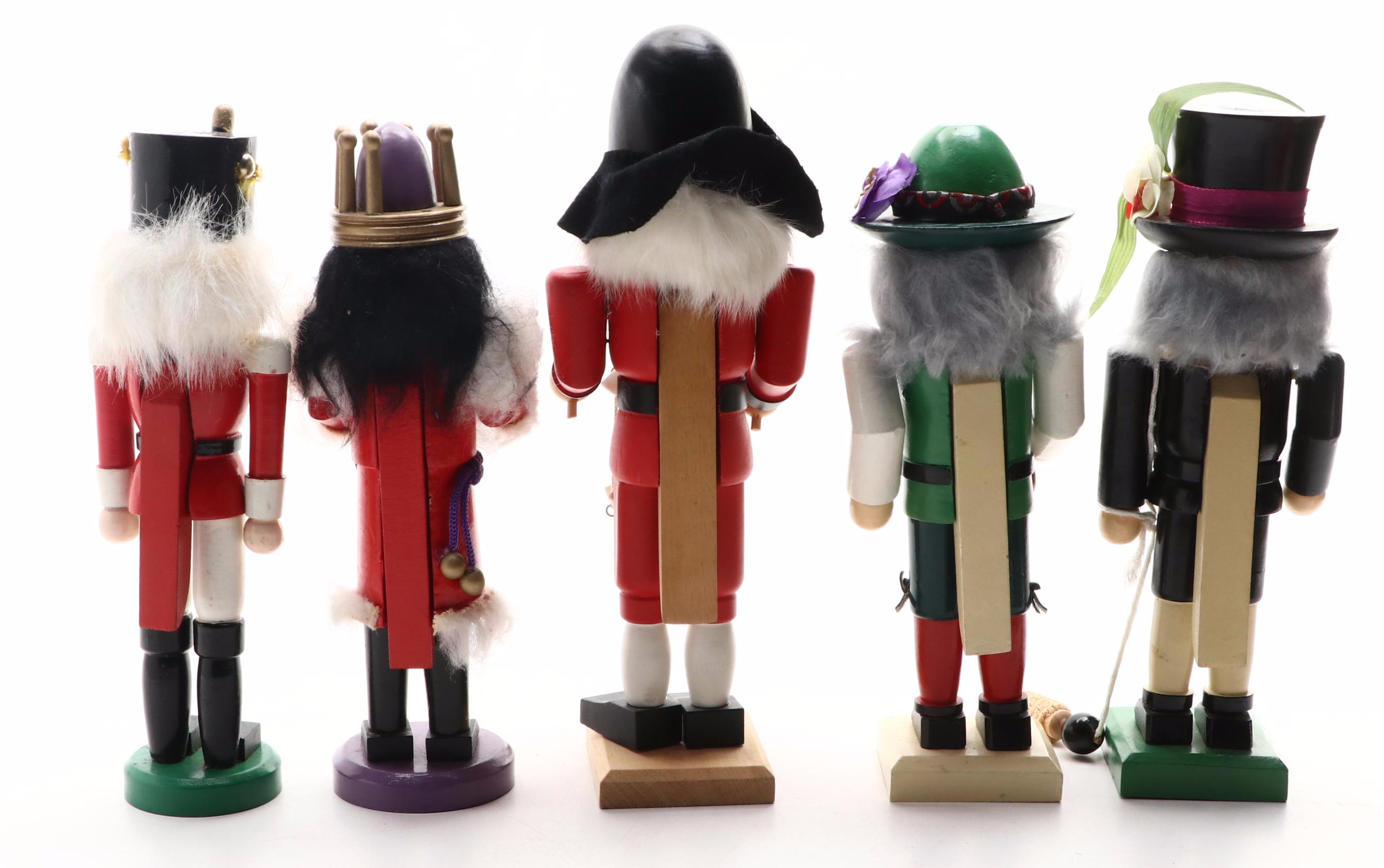 Handmade Carved Wood Figural Nutcrackers