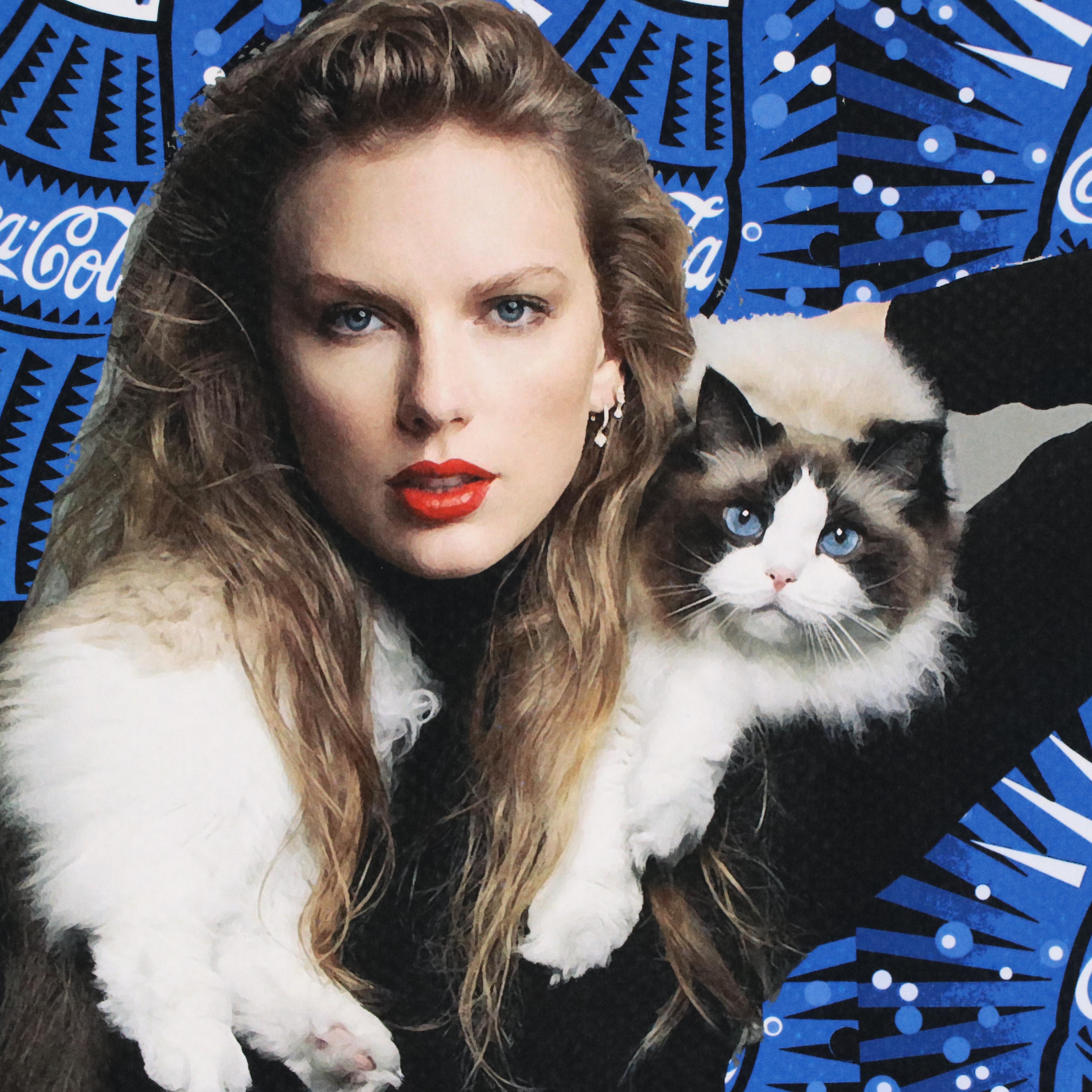 Death NYC Pop Art Graphic Print of Taylor Swift x Coca-Cola, 2023