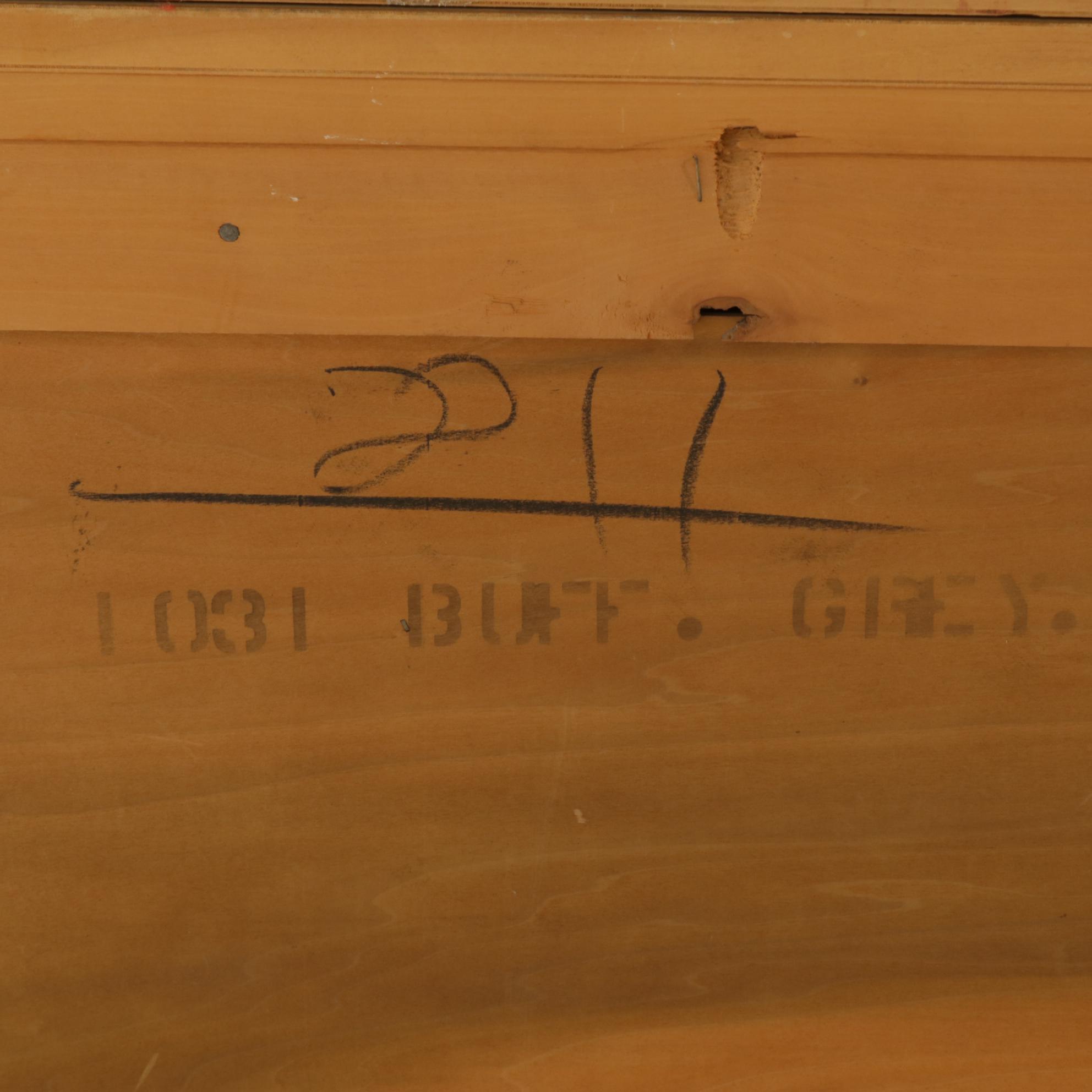 Huntley Louis XV Style China Cabinet in French Grey, Mid-20th Century