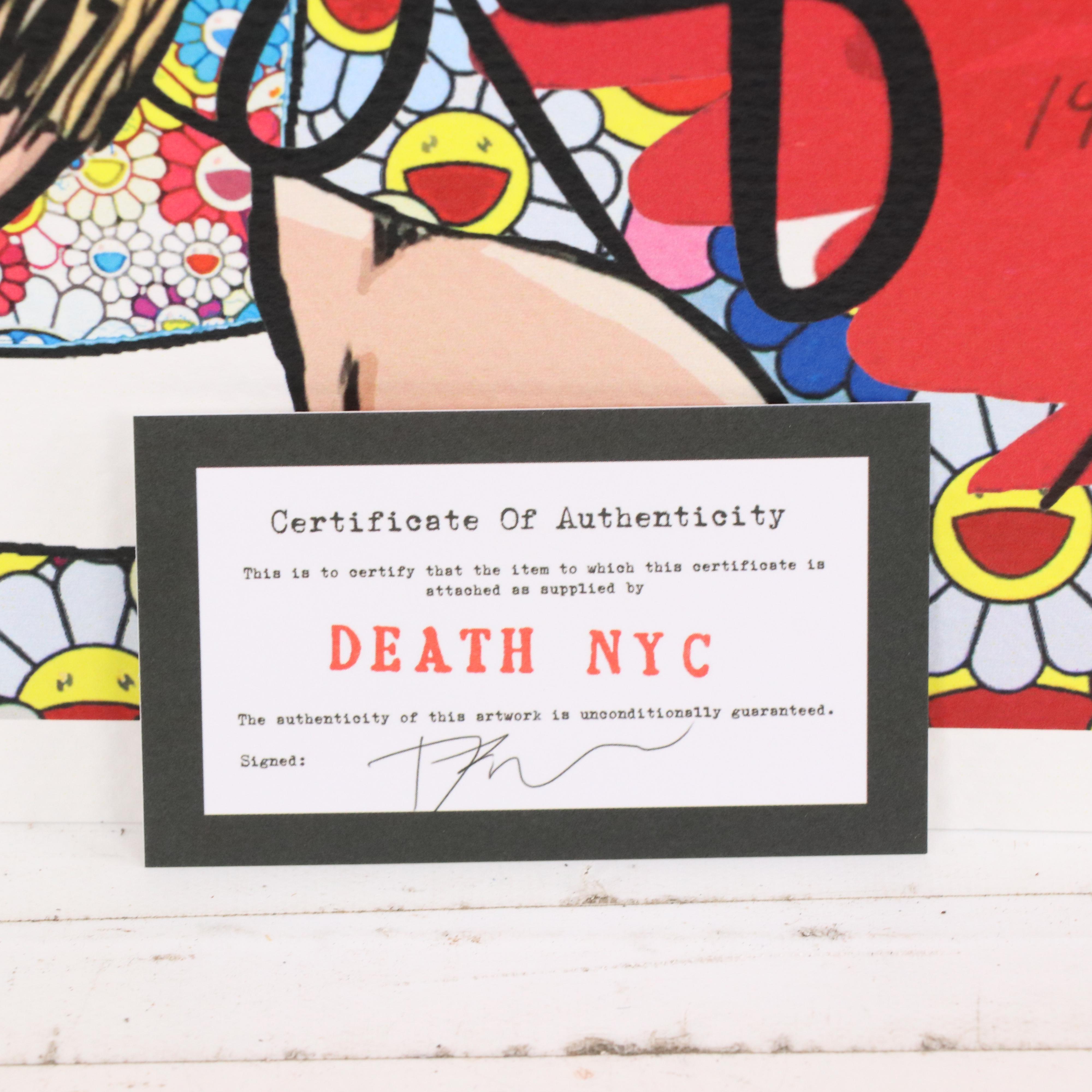 Death NYC Pop Art Graphic Print of Taylor Swift x Takashi Murakami, 2023