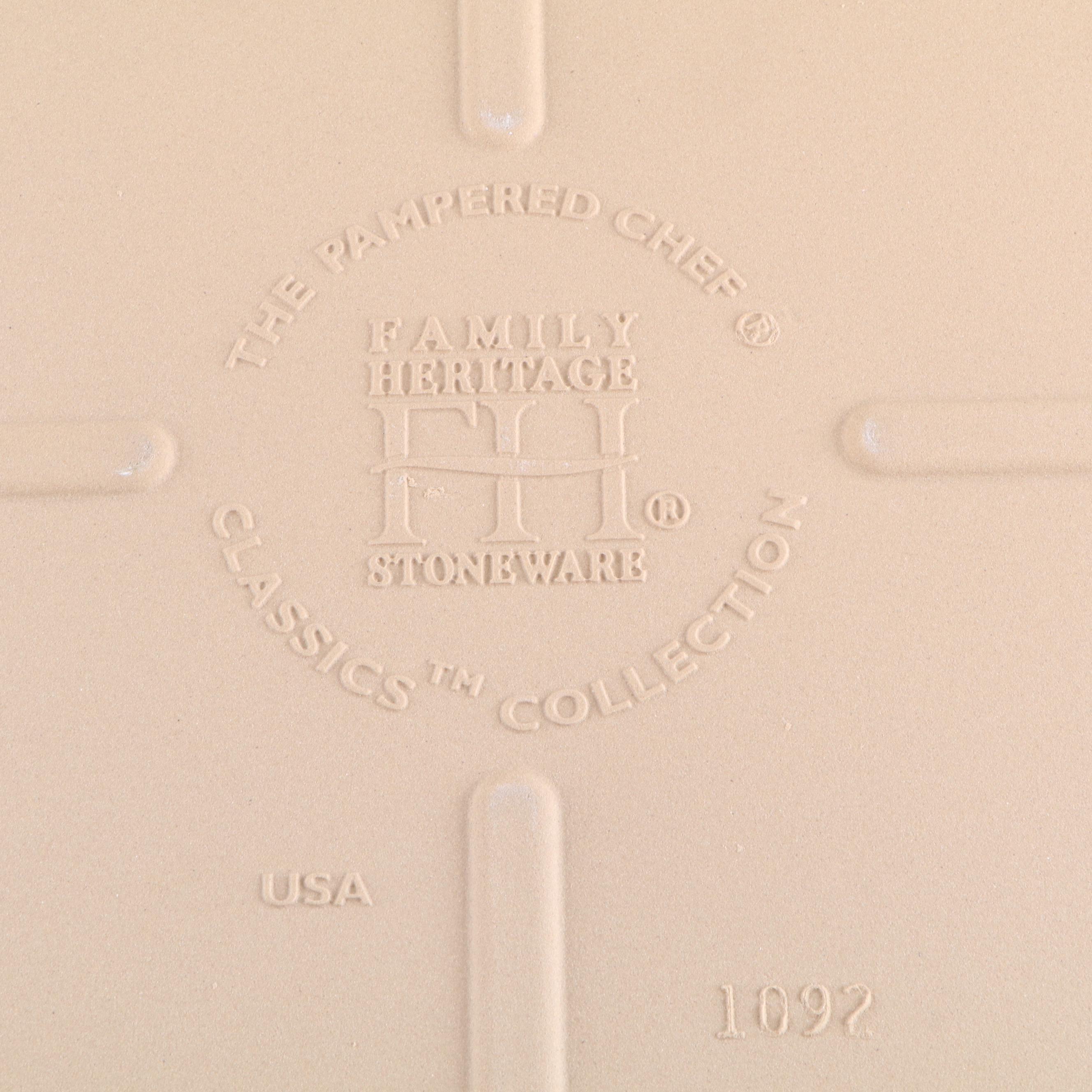 Pampered Chef Stoneware Baking Dishes with Other Stainless Steel  Pots and Pans