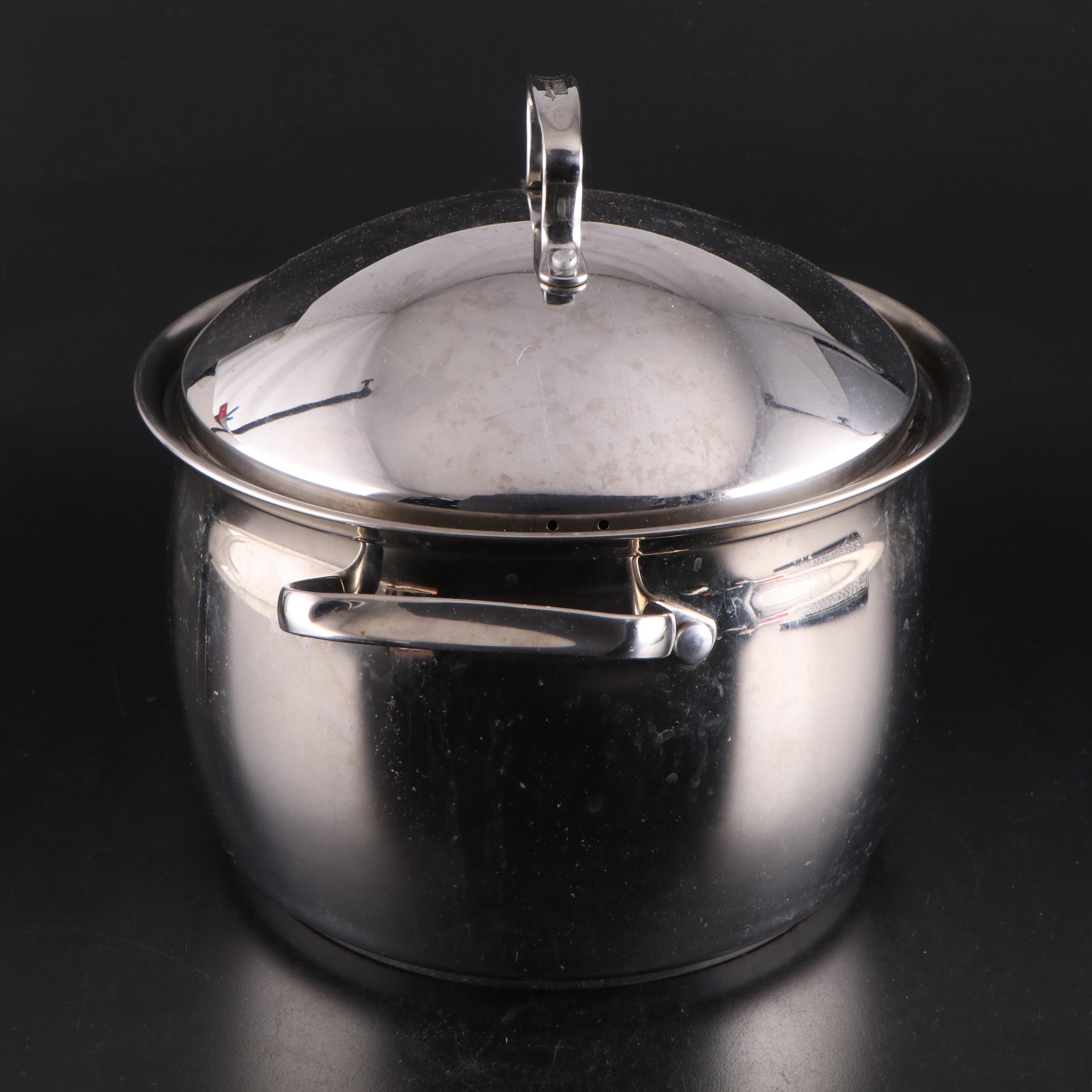 Pampered Chef Stoneware Baking Dishes with Other Stainless Steel  Pots and Pans