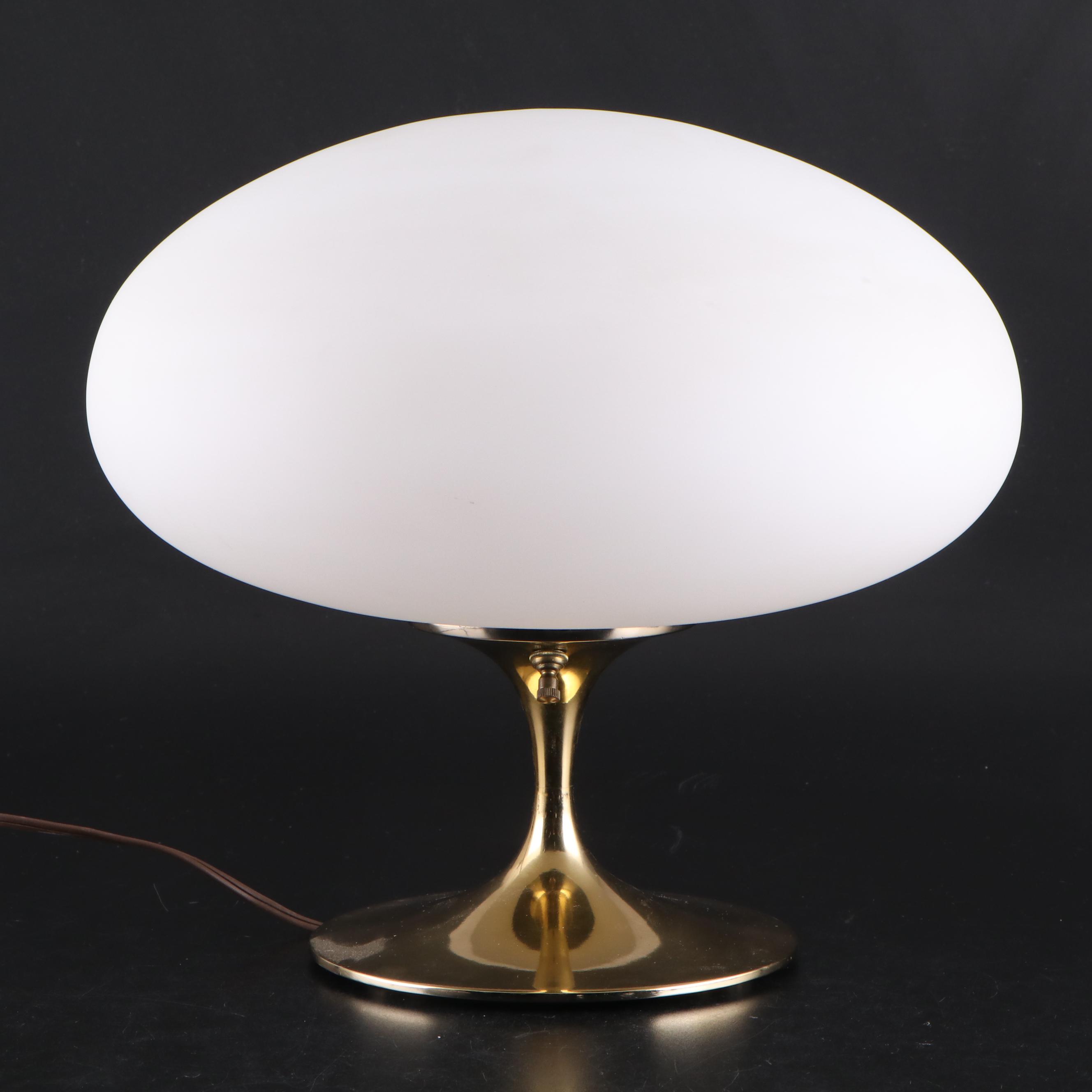 Laurel Lamp Co. Mid Century Modern Brass "Mushroom" Lamp, 1960s