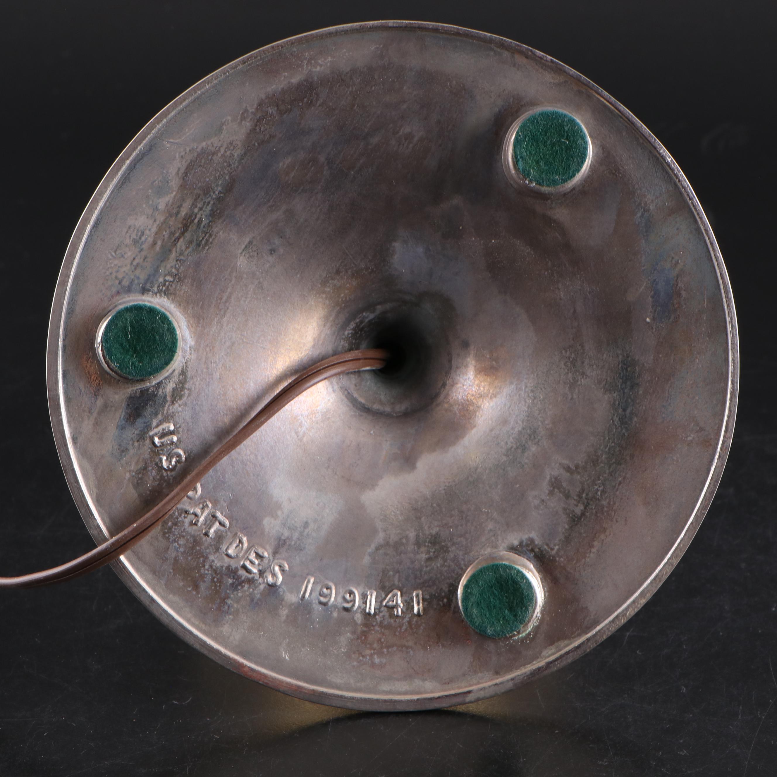 Laurel Lamp Co. Mid Century Modern Brass "Mushroom" Lamp, 1960s