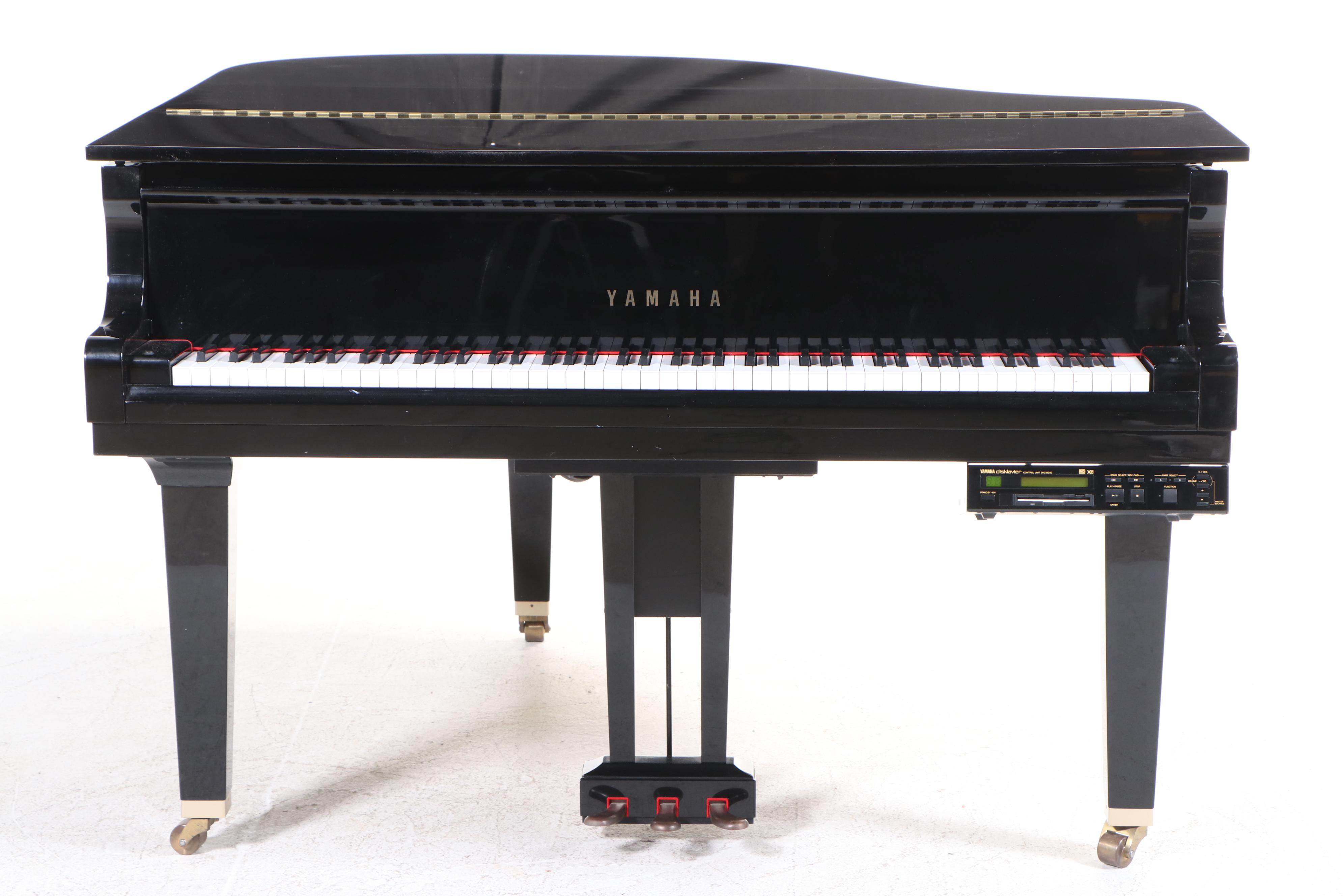 Yamaha Black-Lacquered Baby Grand Piano with Disklavier System