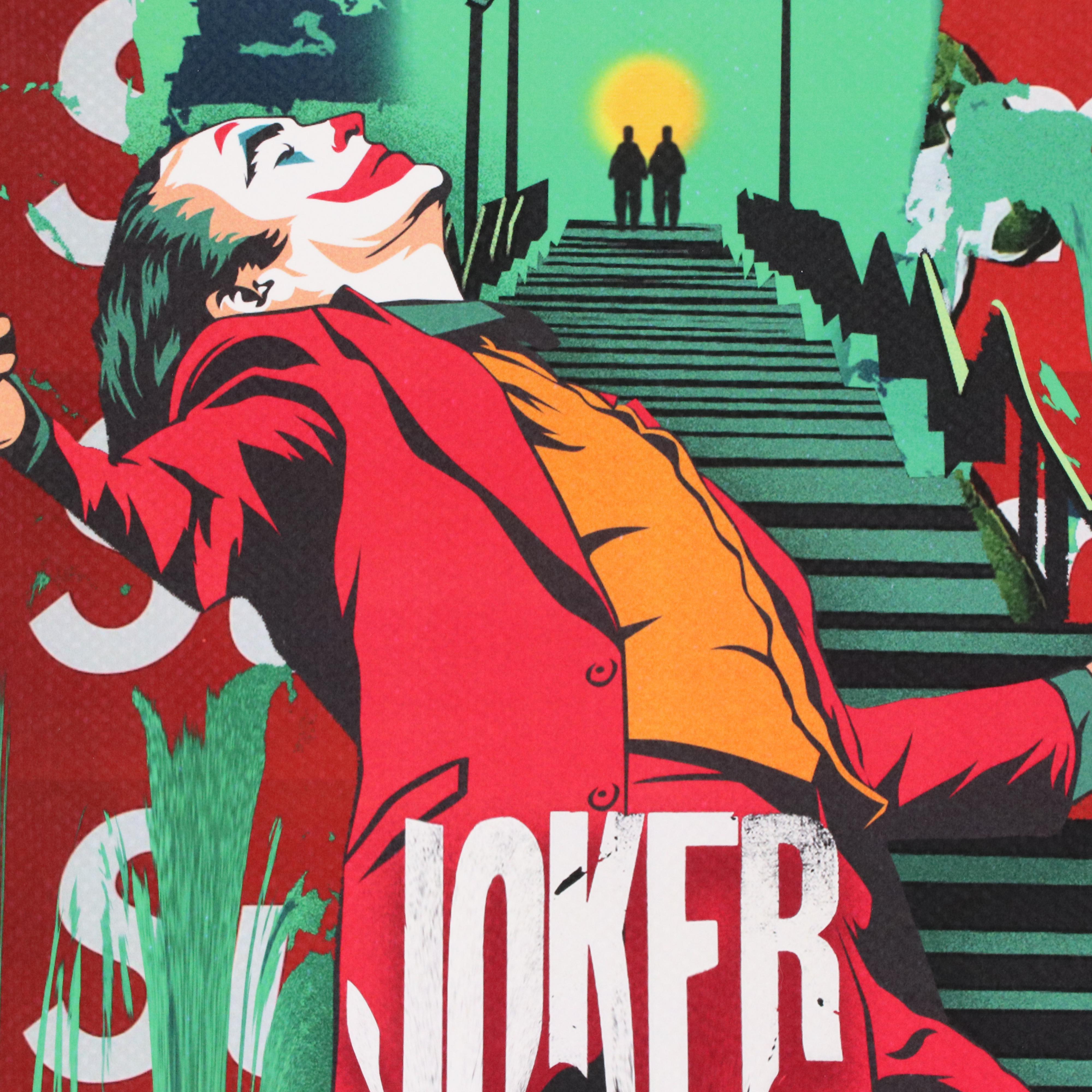 Death NYC Pop Art Graphic Print of The Joker x Supreme, 2023