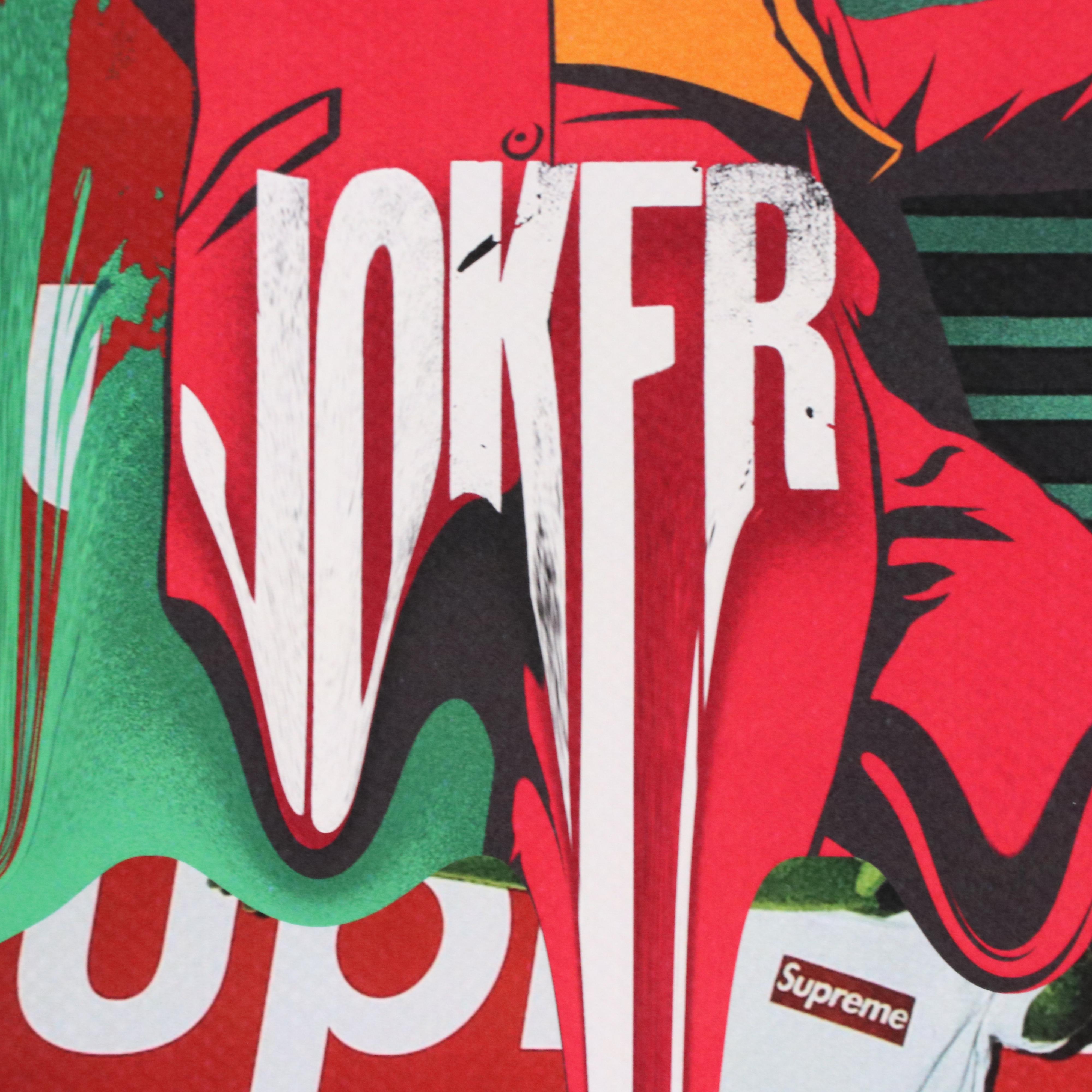 Death NYC Pop Art Graphic Print of The Joker x Supreme, 2023