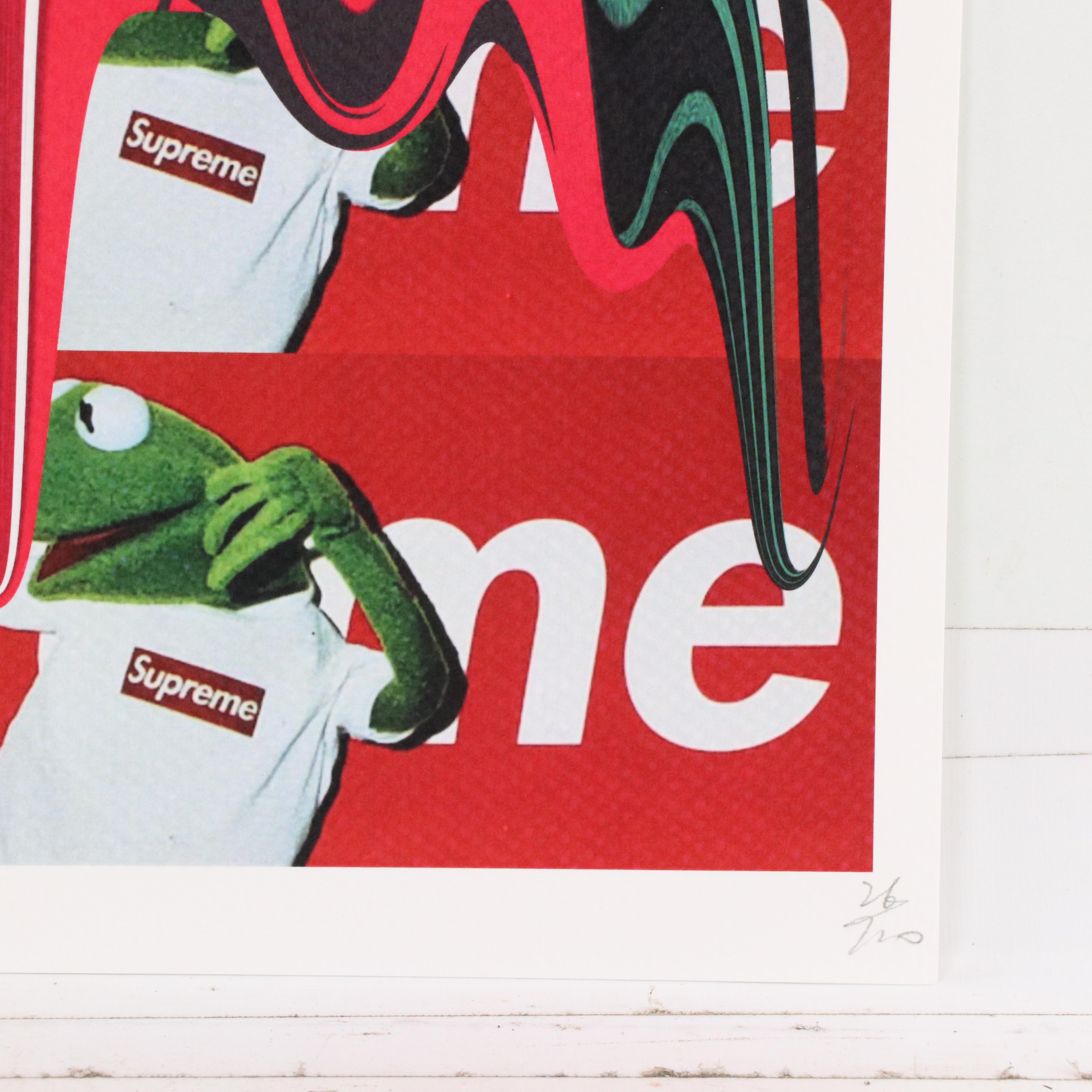 Death NYC Pop Art Graphic Print of The Joker x Supreme, 2023