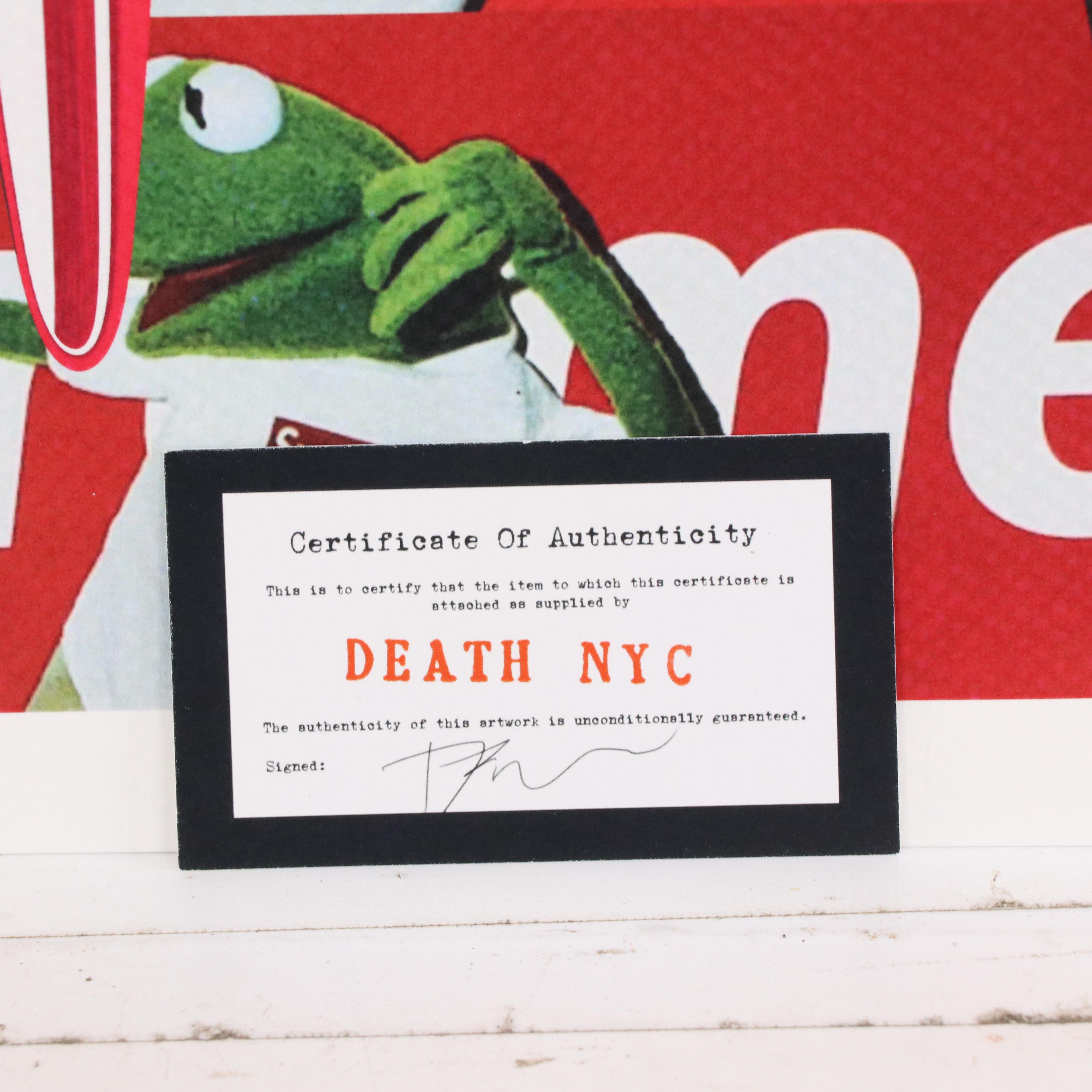 Death NYC Pop Art Graphic Print of The Joker x Supreme, 2023