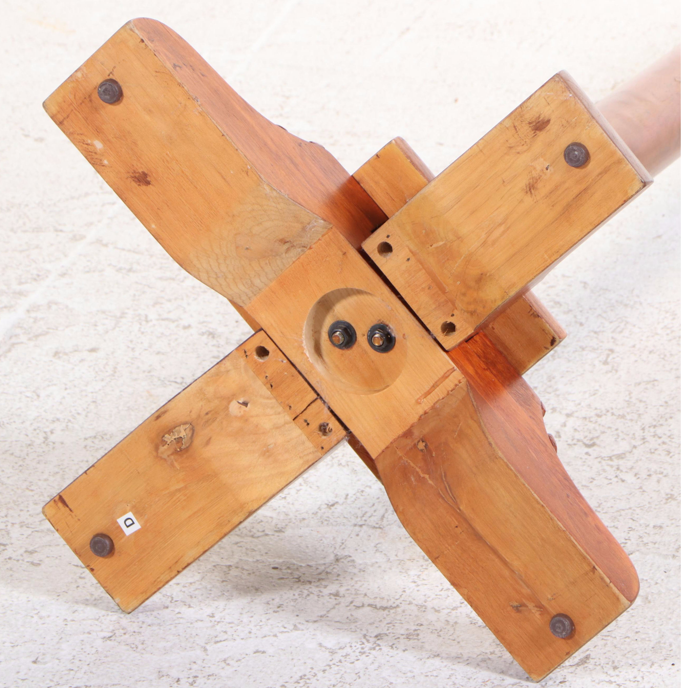 Victorian Style Hardwood Hall Tree with Swivel Top