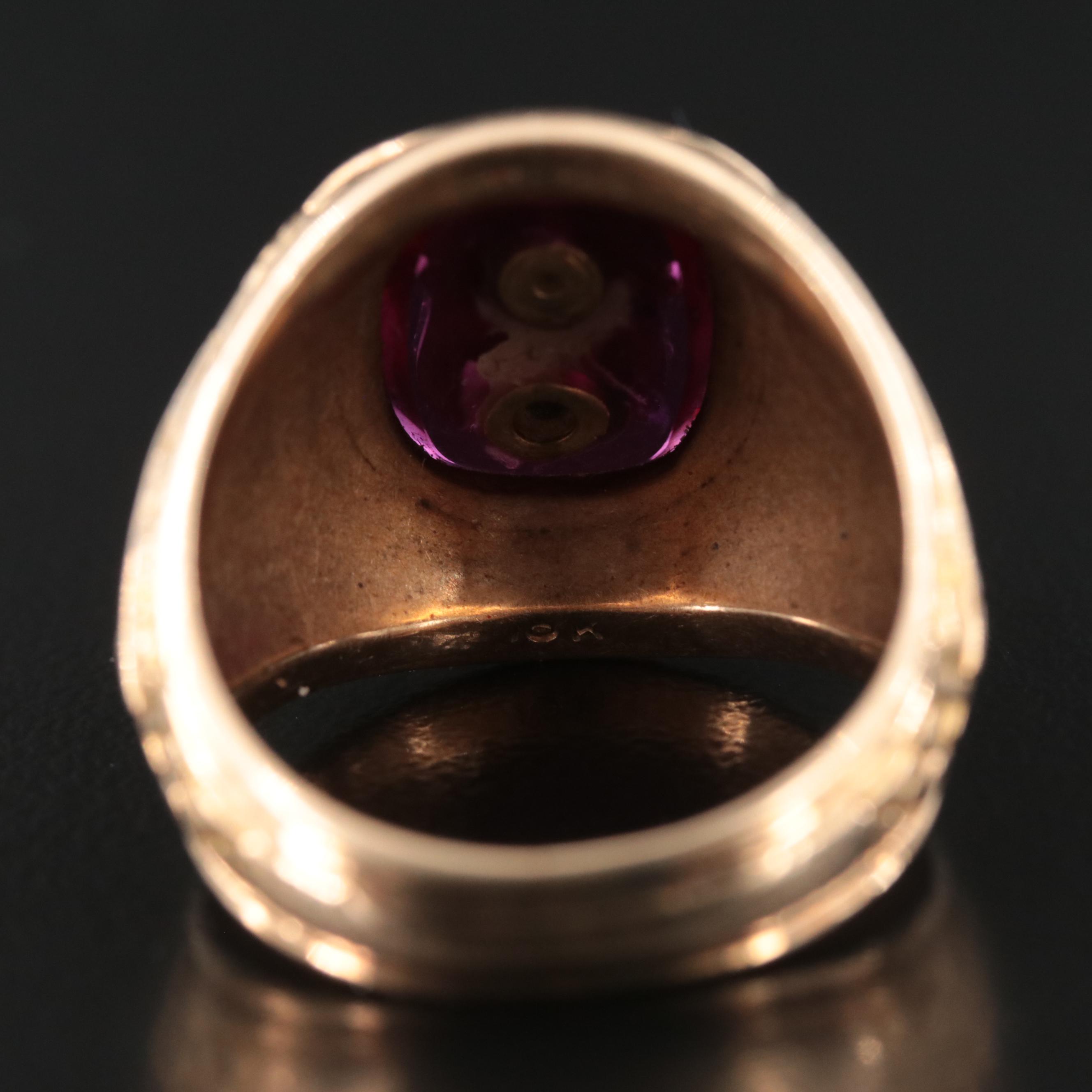 10K Diamond and Ruby American Bowling Congress 300 Game Ring