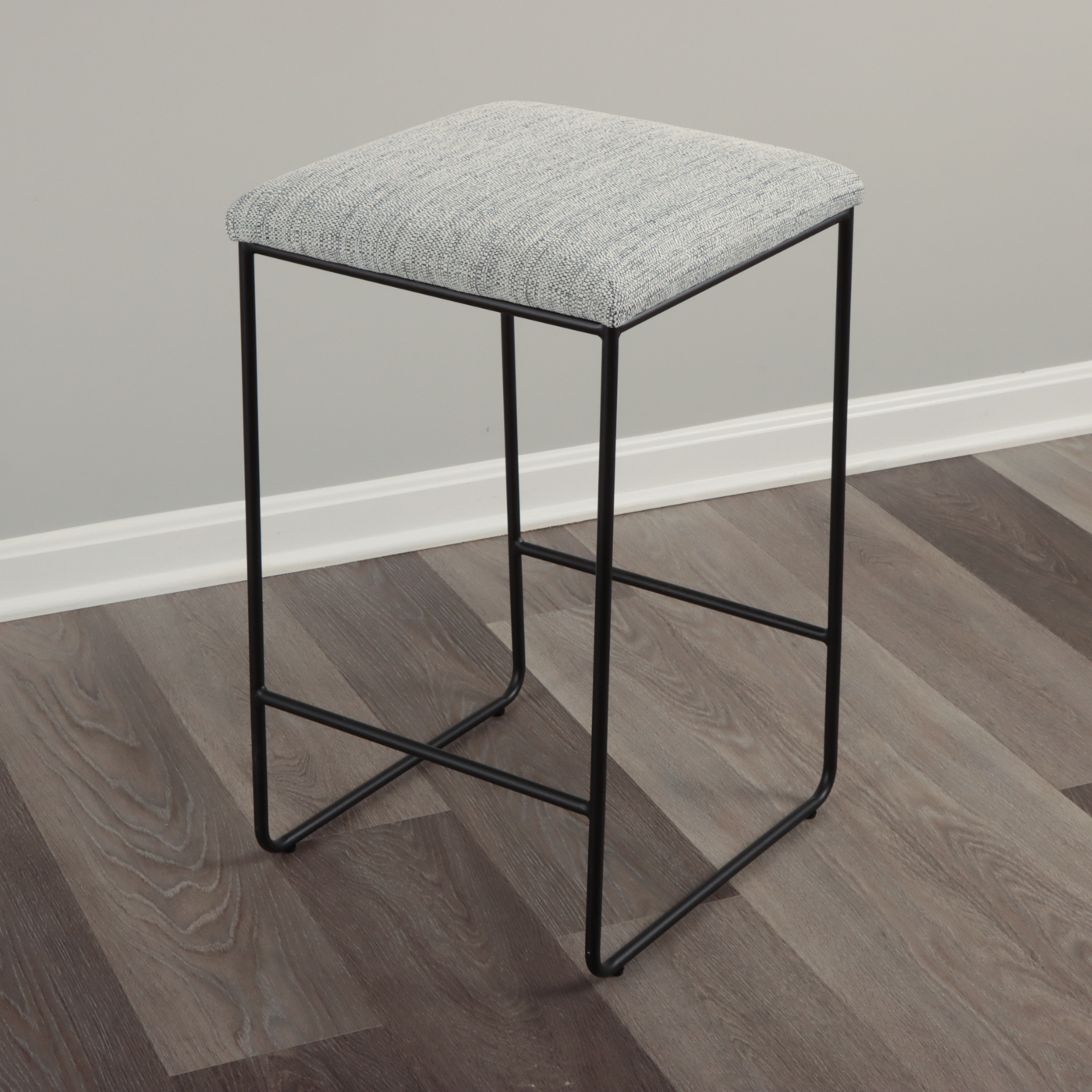 E&E Co. Ltd. Tubular Metal Upholstered Seat Counter Stools Everything