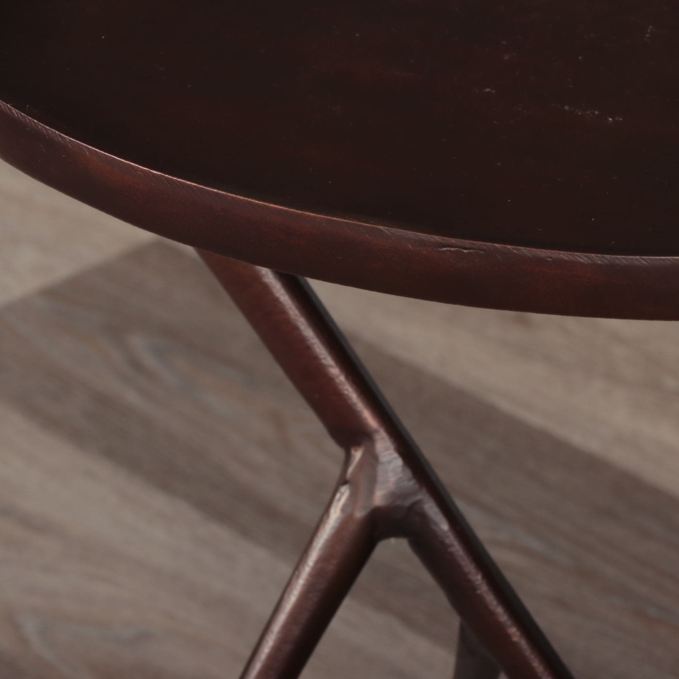 Four Hands "Tulip" Pedestal Side Table and "Schmidt" Accent Table