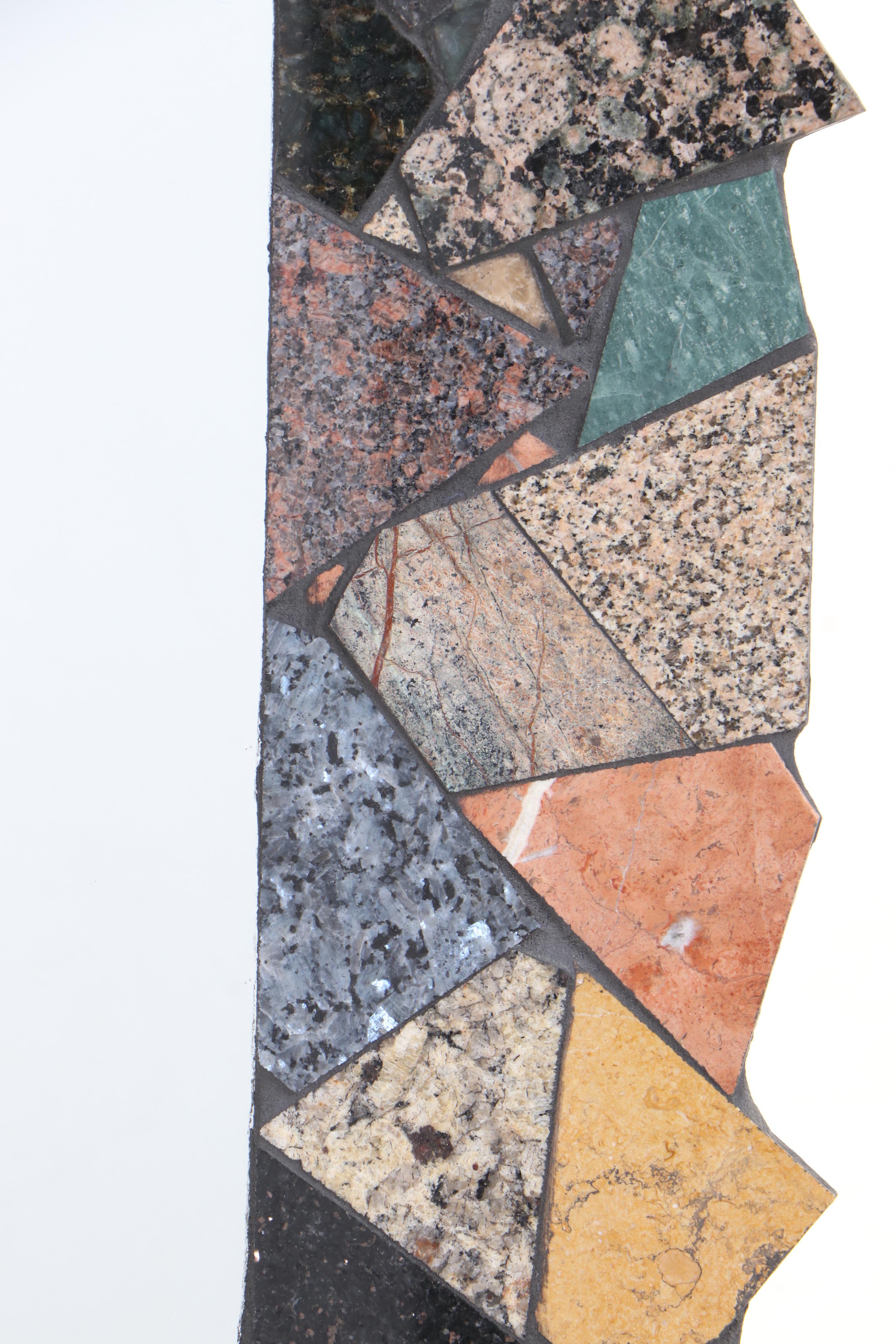 Hill and Nicole Brin for Hill Brin Tile Design Mosaic Stone Mirror, dated 2002