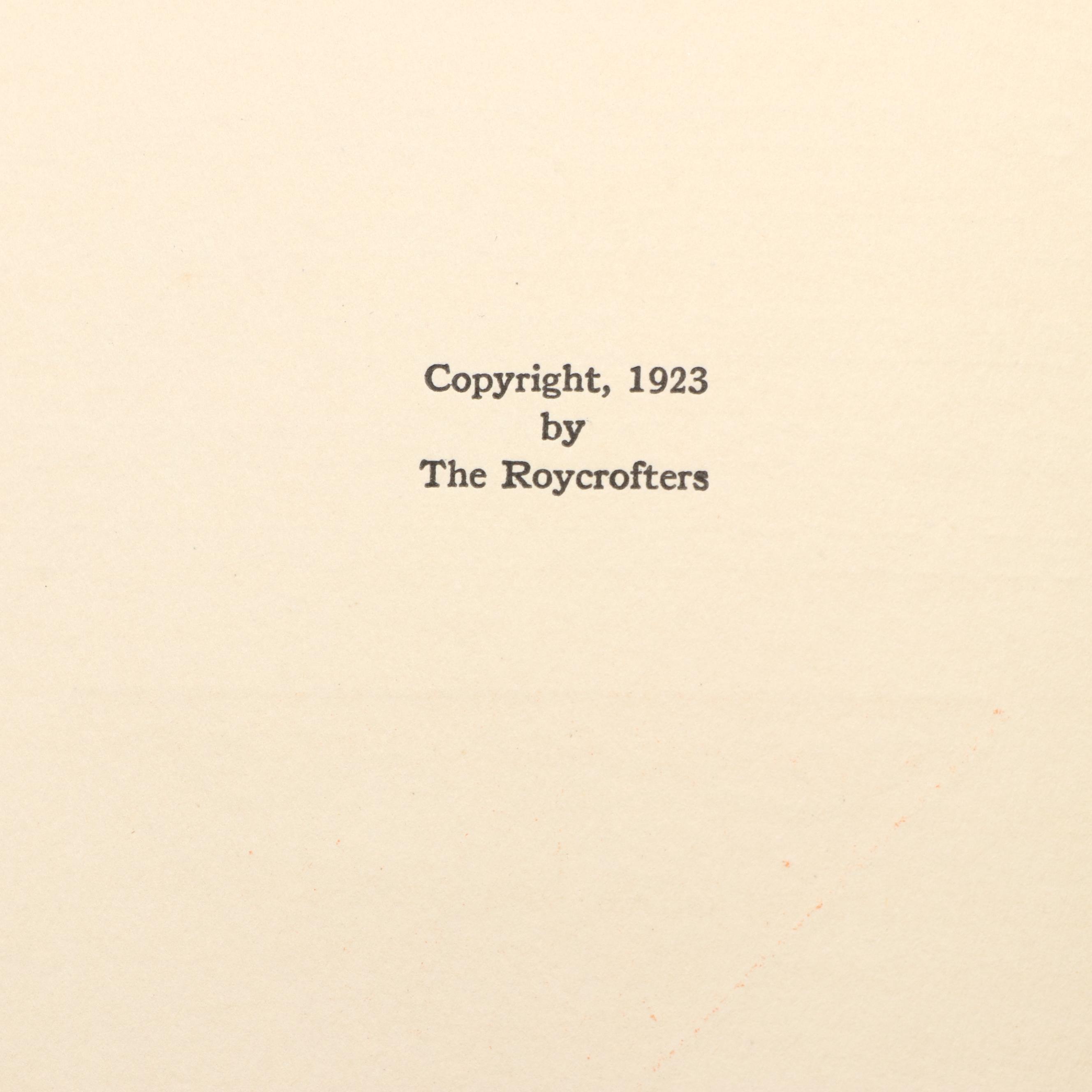 The Roycrofters "Elbert Hubbard's Scrap Book," 1923