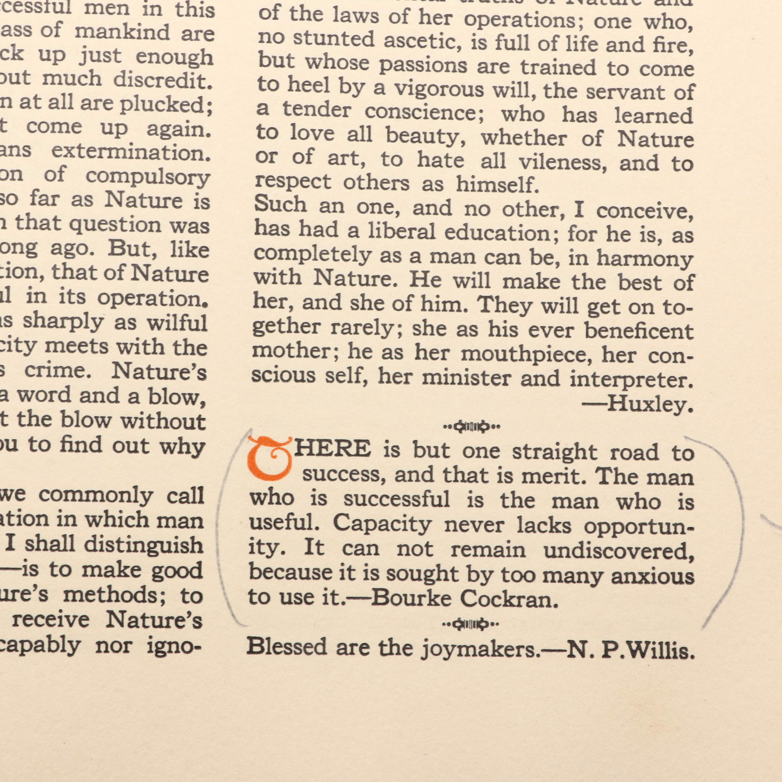 The Roycrofters "Elbert Hubbard's Scrap Book," 1923