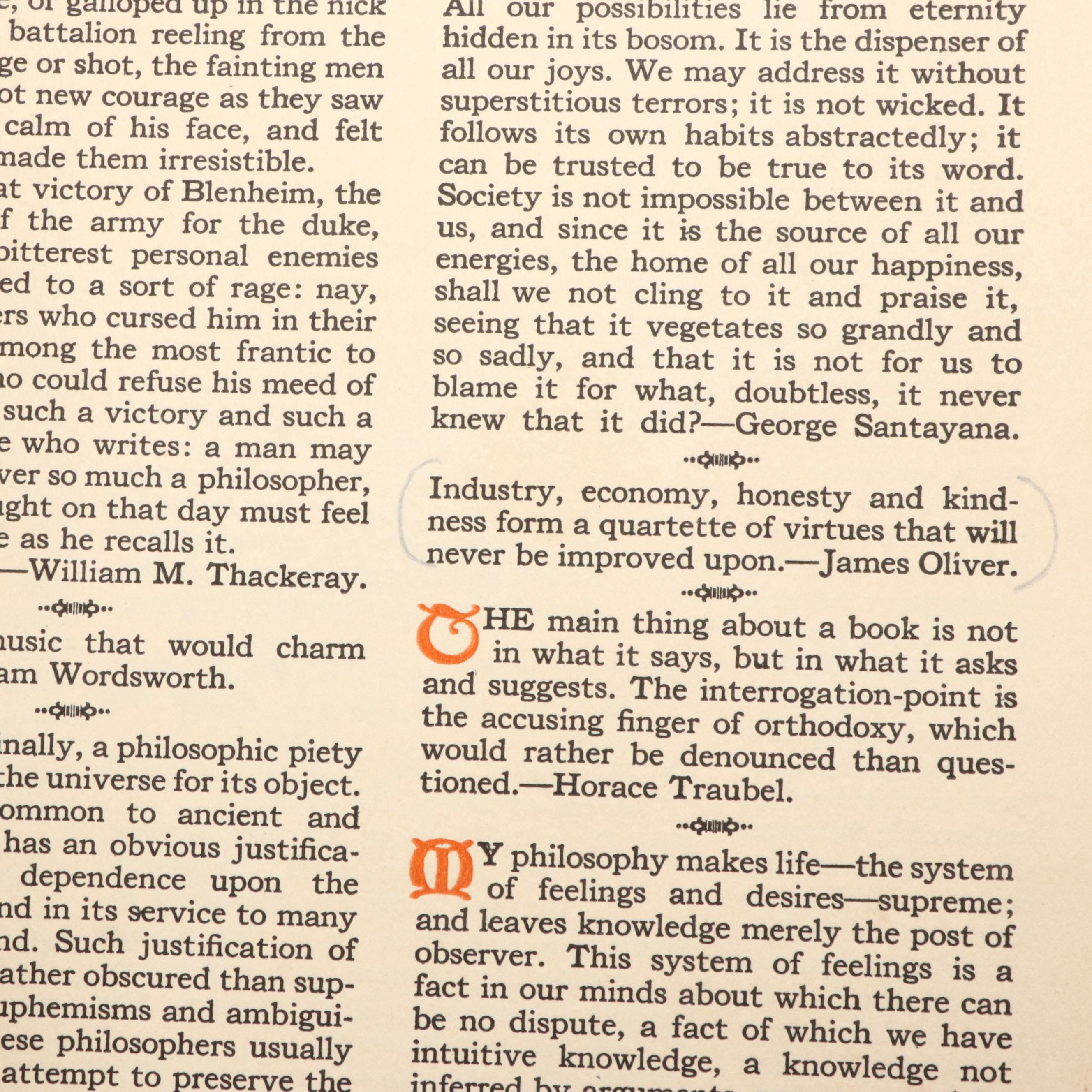 The Roycrofters "Elbert Hubbard's Scrap Book," 1923