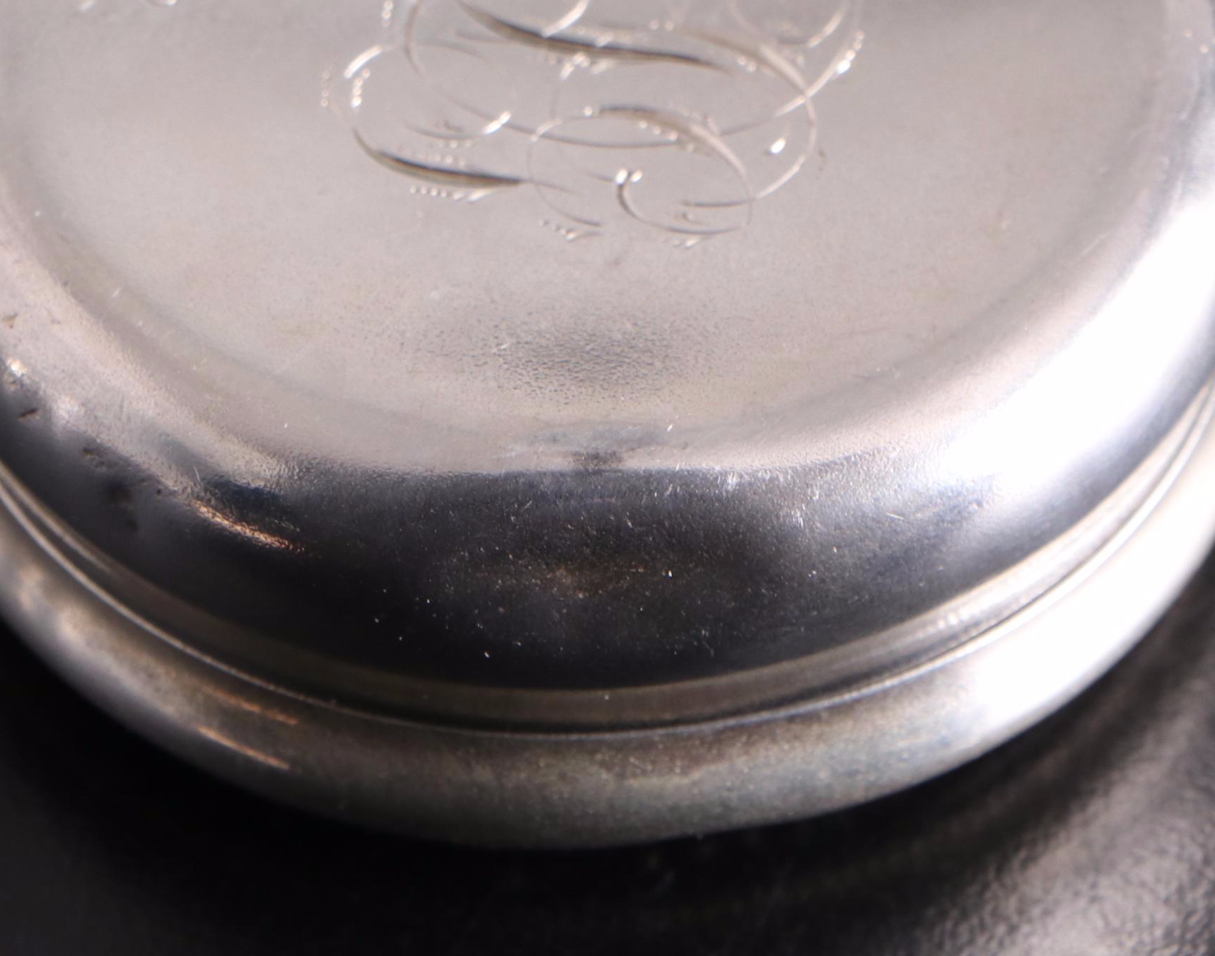 W. J. Braitsch & Co. Sterling Silver Powder Jar with Other Sterling Vanity Boxes