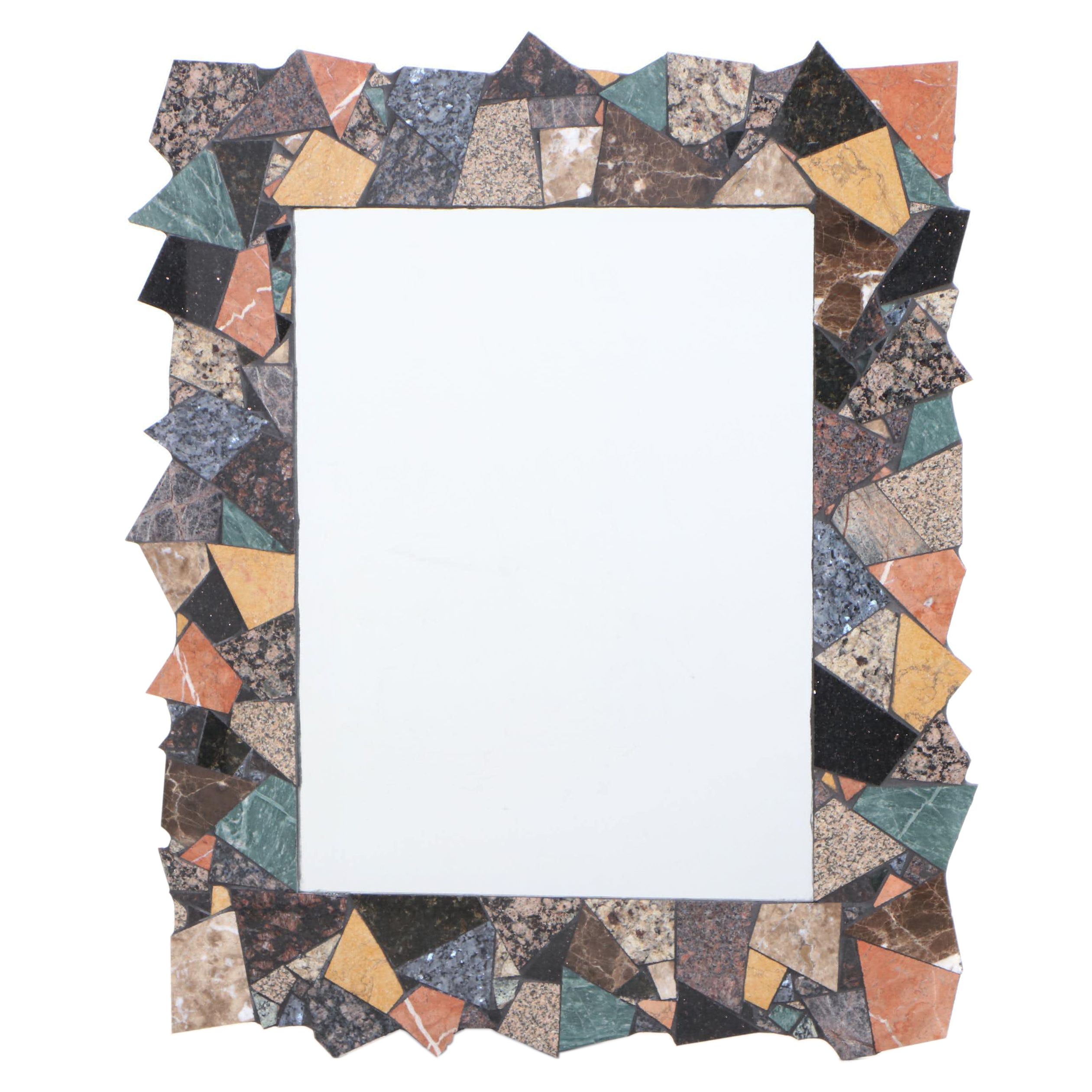 Hill and Nicole Brin for Hill Brin Tile Design Mosaic Stone Mirror, dated 2002