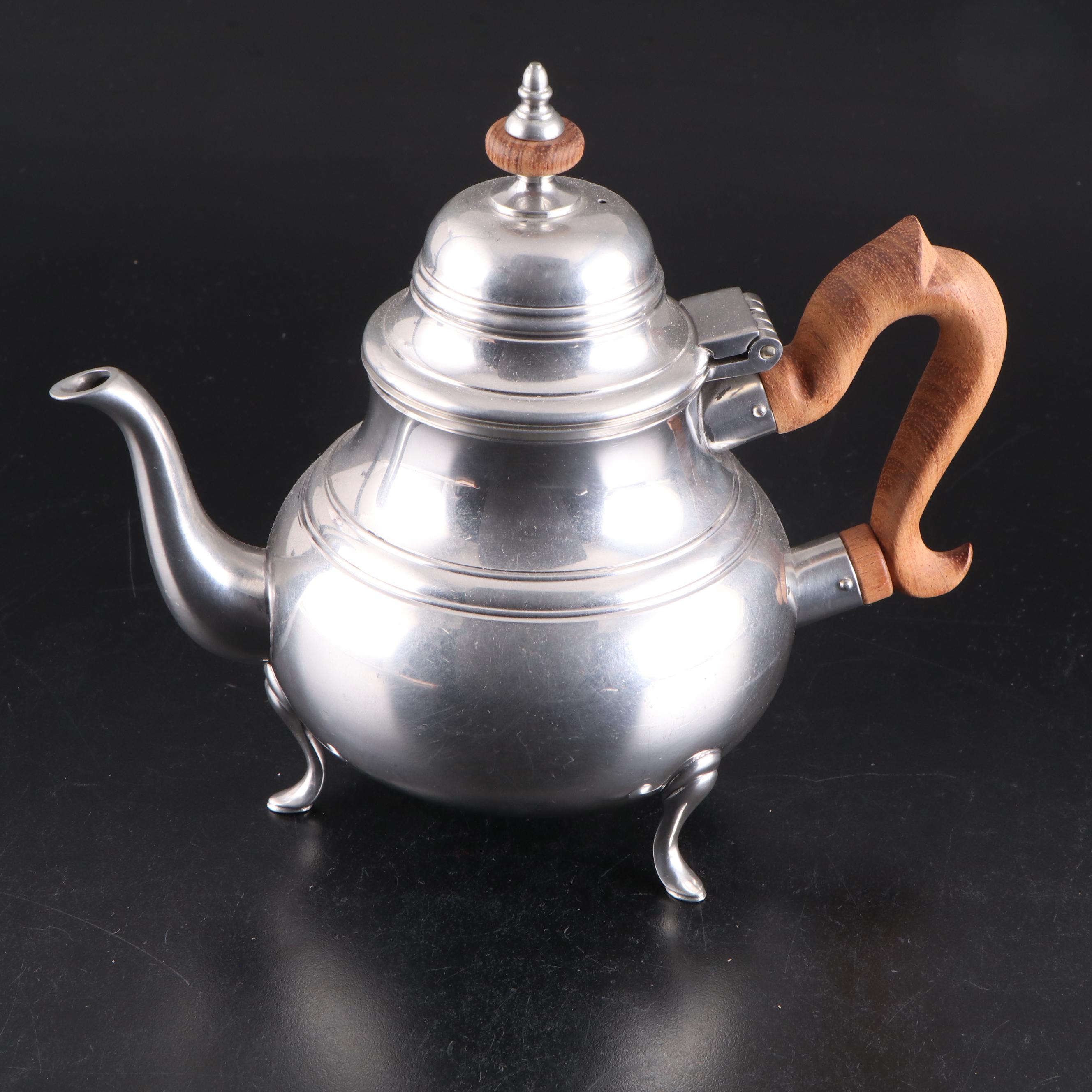 Stieff "Williamsburg" Pewter Tea Set