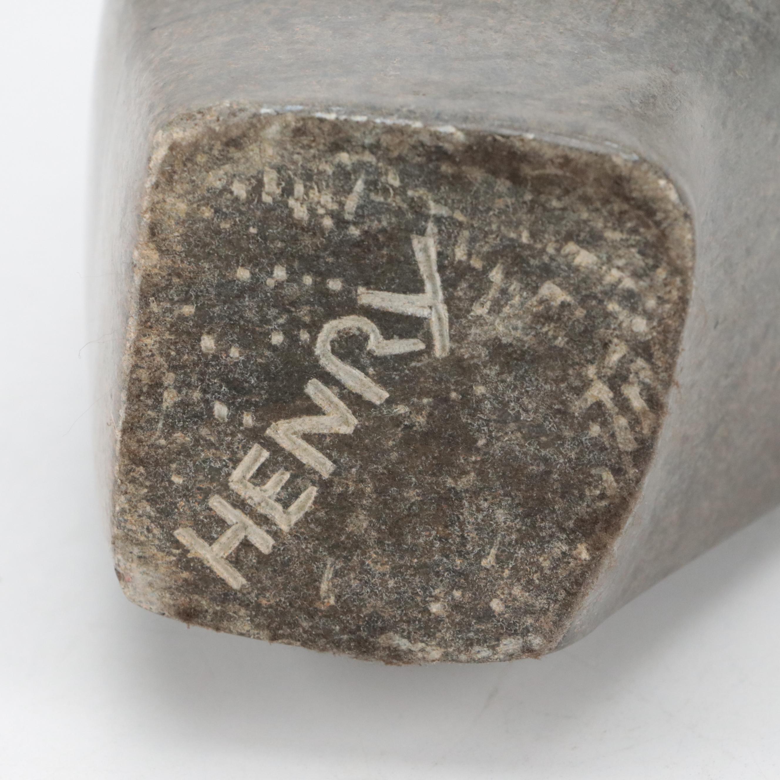 Henry Munyaradzi Soapstone "Bush Man" With Subject Book "Shona Sculpture", 1980s