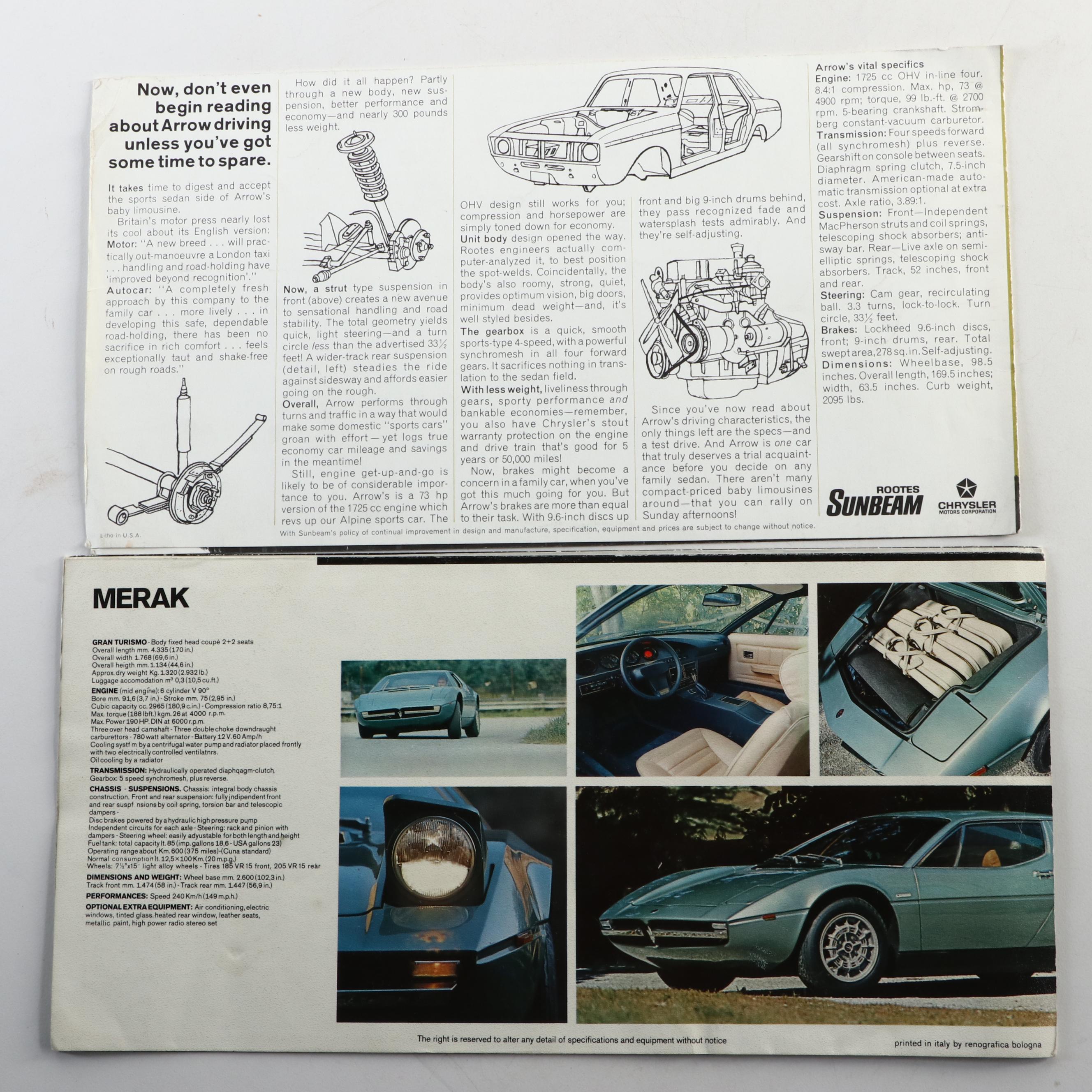 Renault, Triumph, Maserati, Jeep with Other Automotive Catalogs, Guide and More