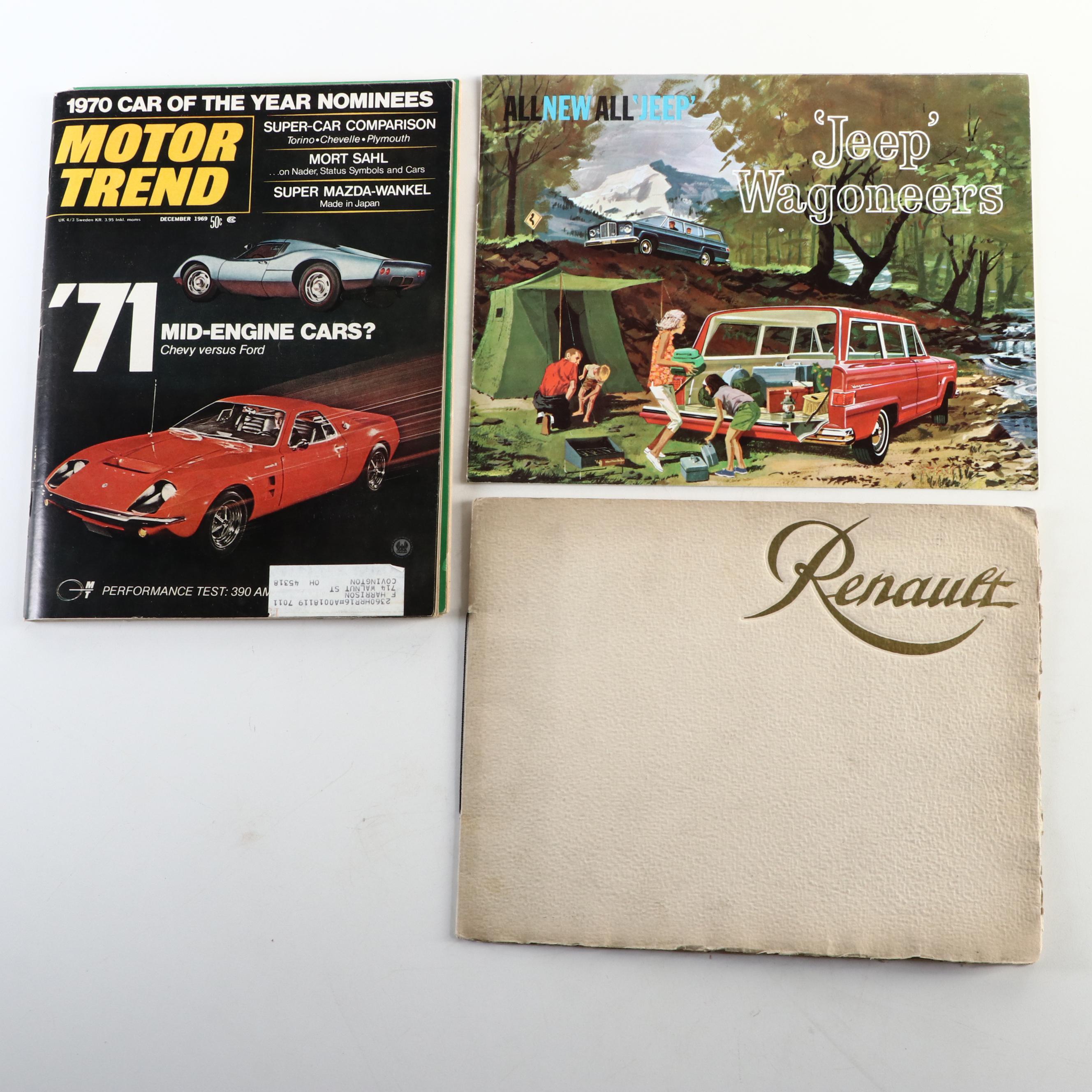 Renault, Triumph, Maserati, Jeep with Other Automotive Catalogs, Guide and More