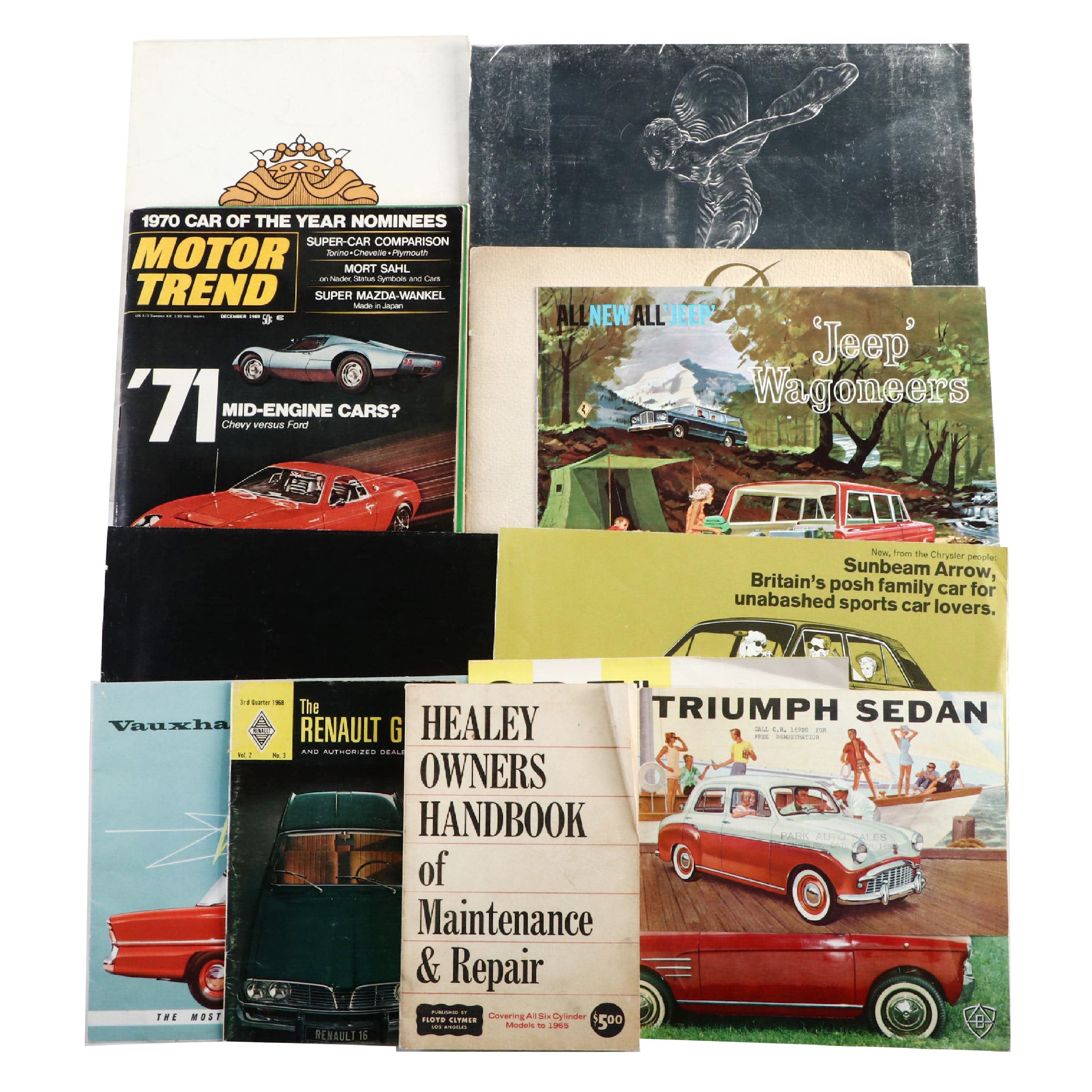 Renault, Triumph, Maserati, Jeep with Other Automotive Catalogs, Guide and More