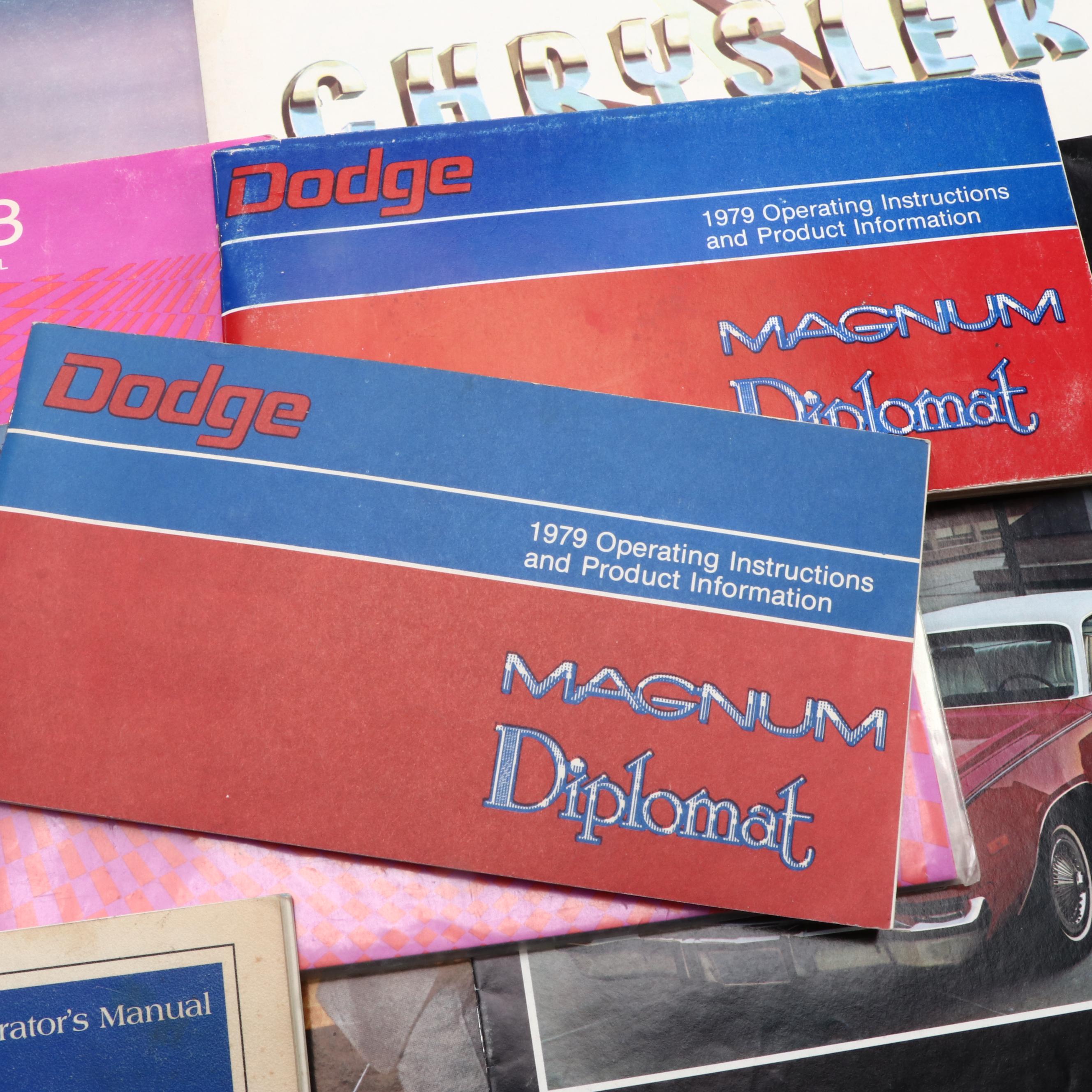 DeSoto, Dodge, Chrysler and Other Automotive Catalogs, Manuals and More