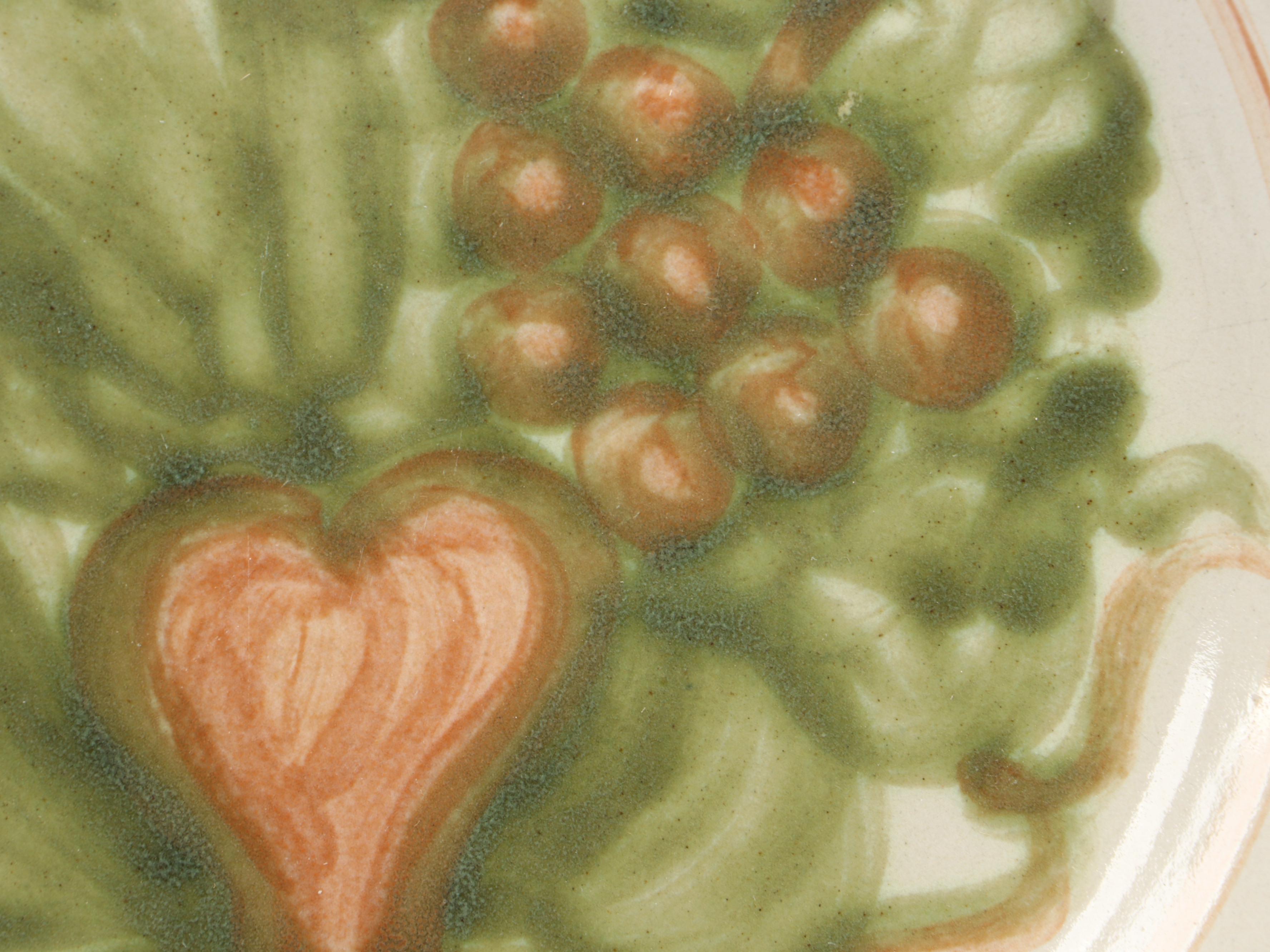 Louisville Stoneware "Pear" Ceramic Beverage Dispenser and Dinnerware