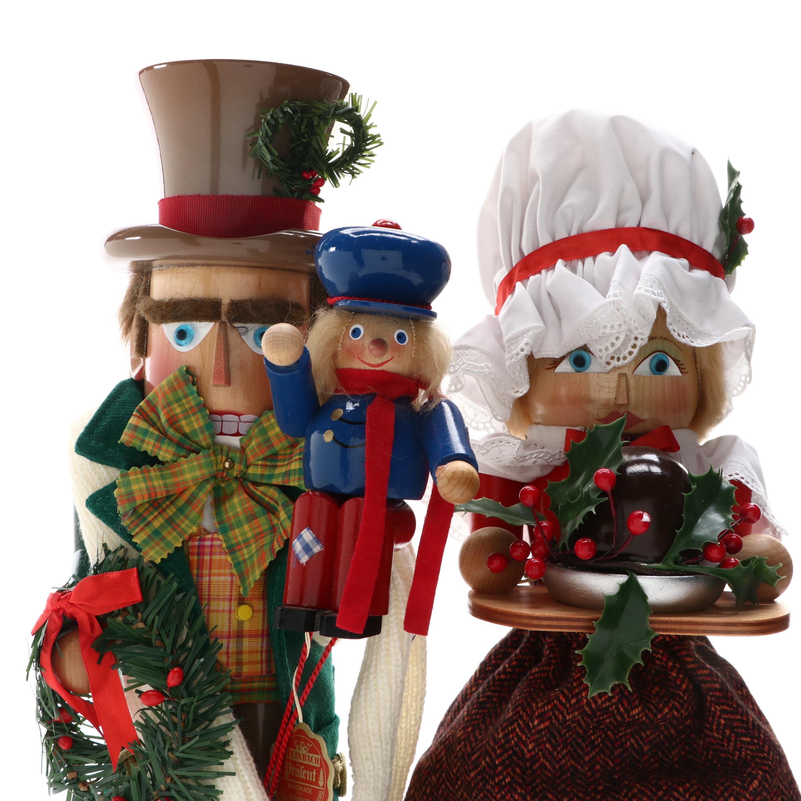 Steinbach "A Christmas Carol" Paint Decorated Wood Nutcrackers