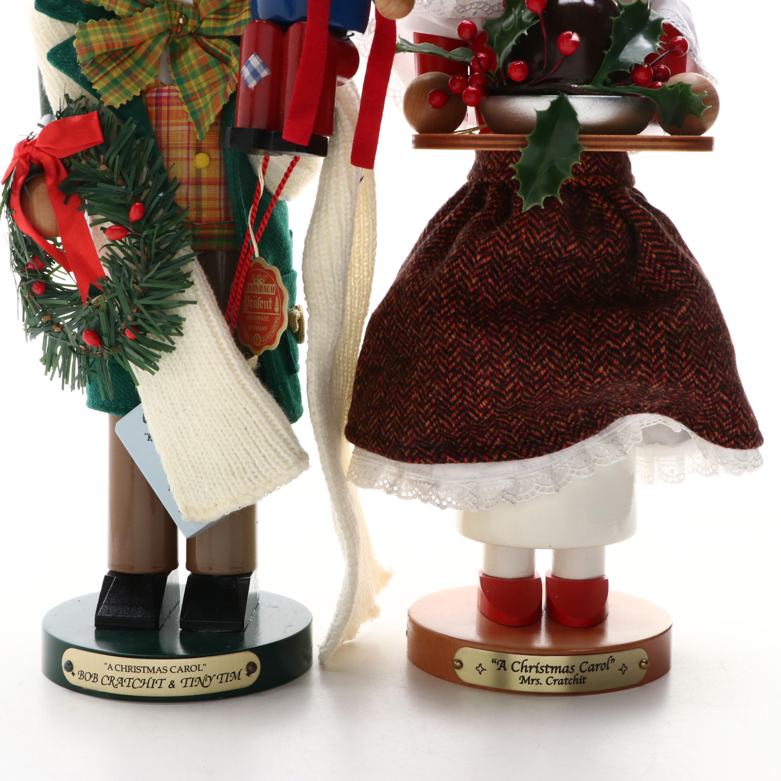 Steinbach "A Christmas Carol" Paint Decorated Wood Nutcrackers