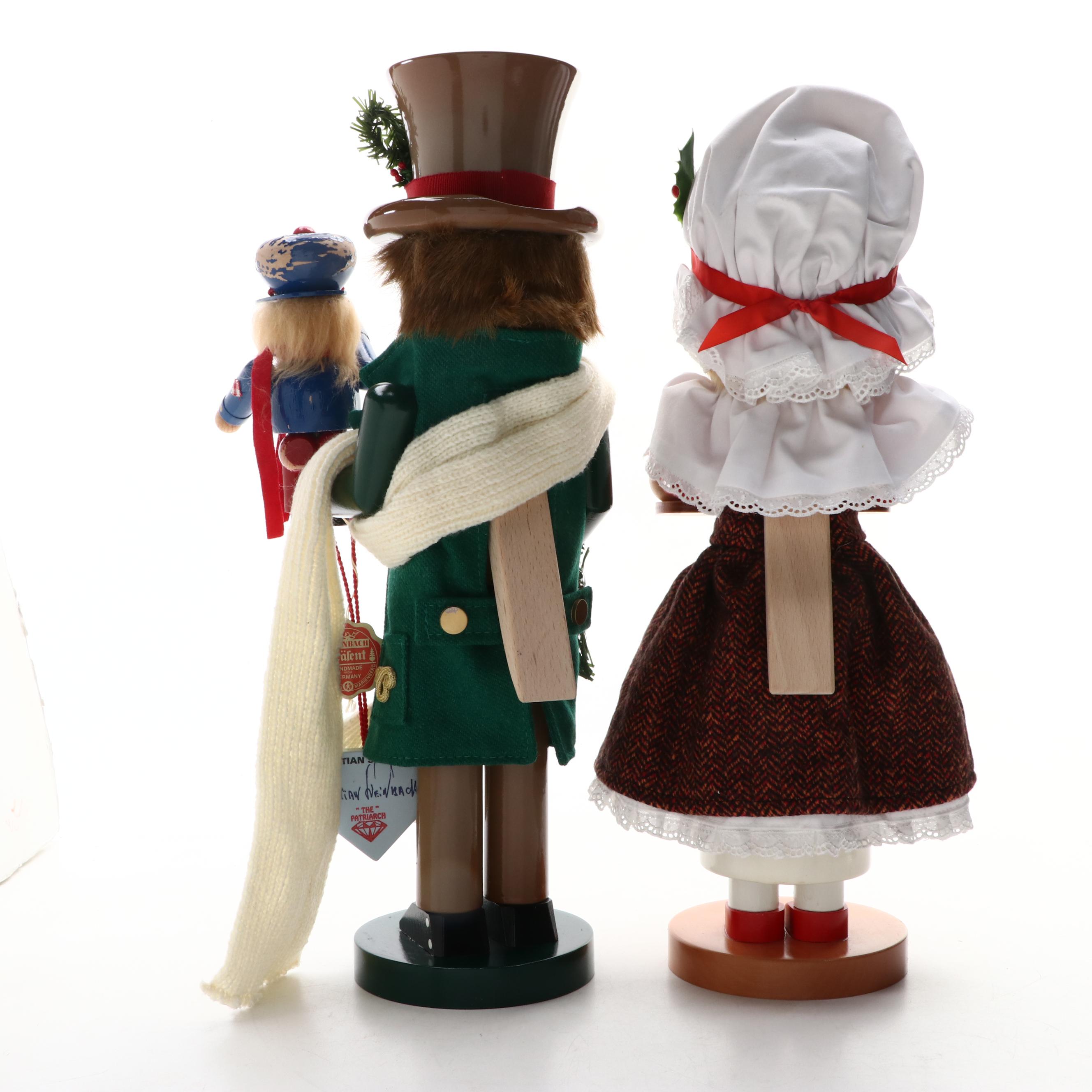 Steinbach "A Christmas Carol" Paint Decorated Wood Nutcrackers