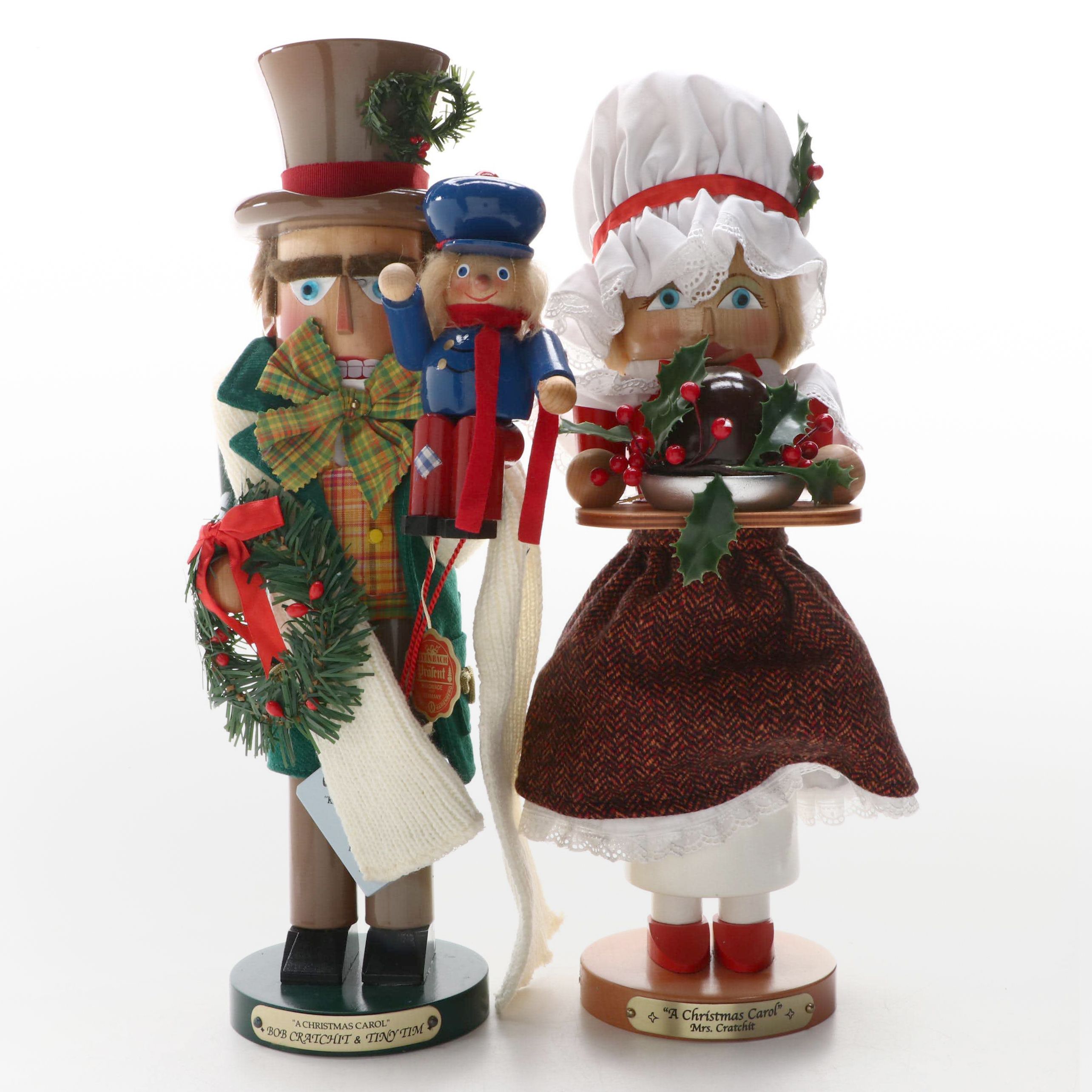 Steinbach "A Christmas Carol" Paint Decorated Wood Nutcrackers