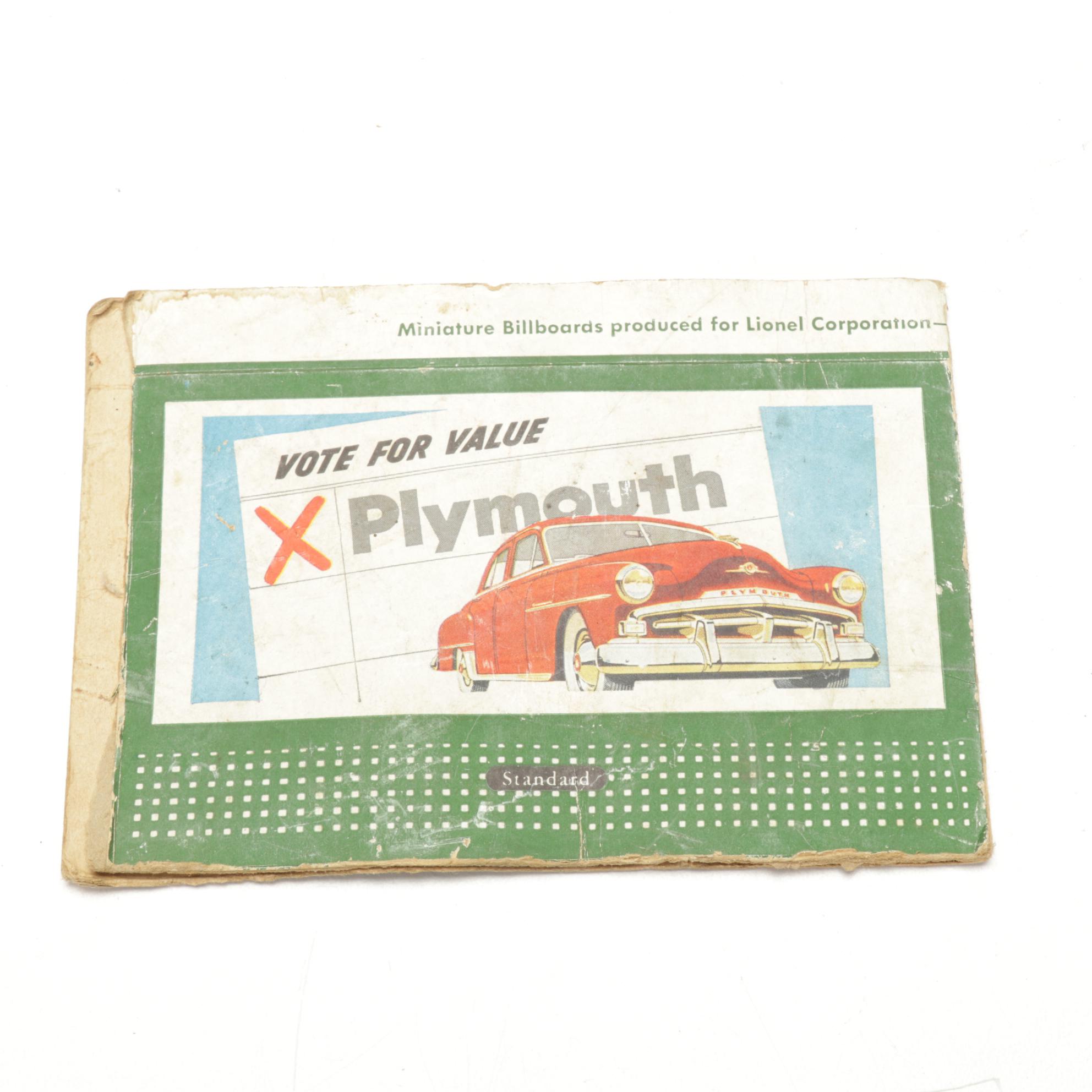 Lionel O-Gauge 3-Rail Track with Accessories, Mid to Late 20th Century