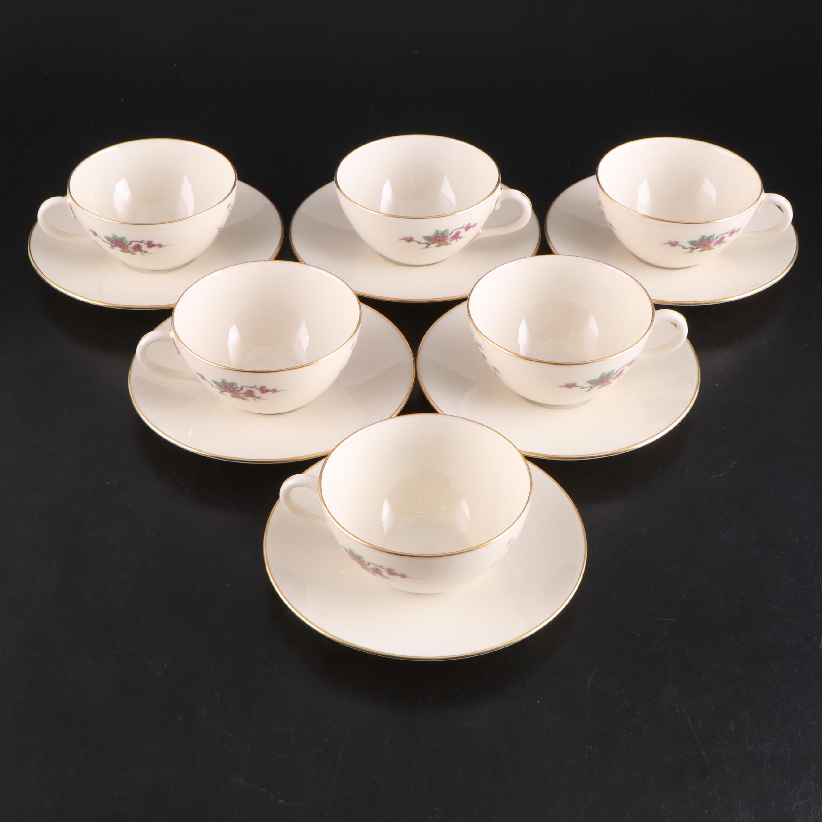 Lenox "Ming Coupe" Bone China Dinnerware and Serveware, Mid-20th Century