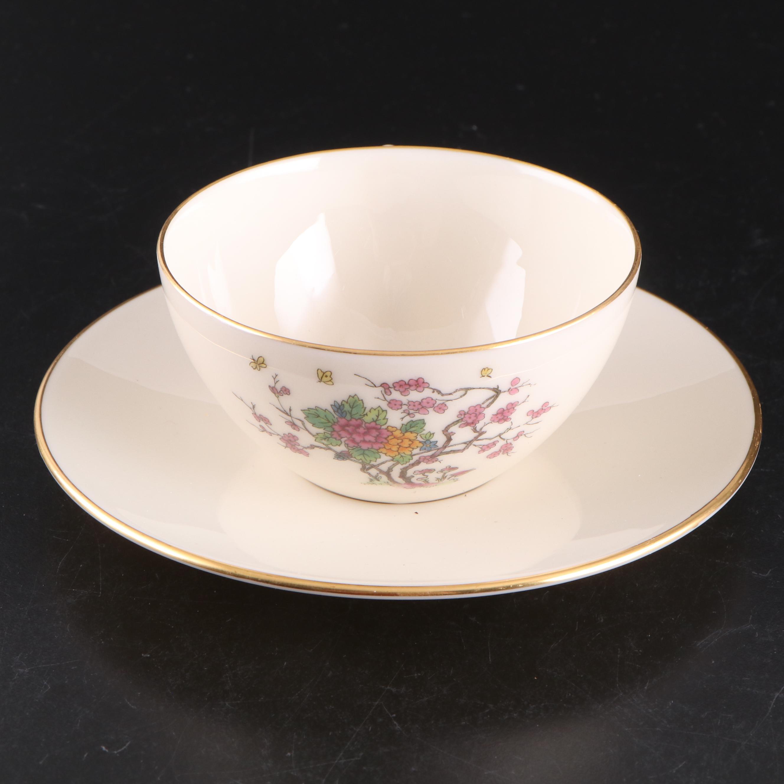 Lenox "Ming Coupe" Bone China Dinnerware and Serveware, Mid-20th Century