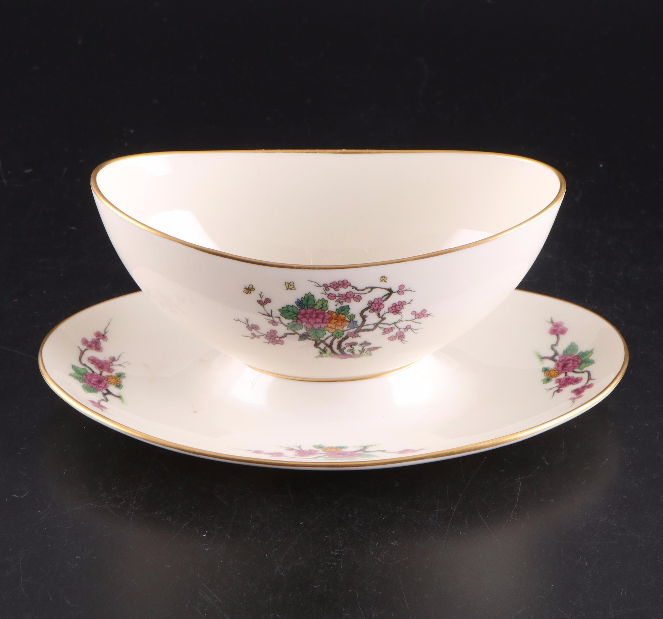 Lenox "Ming Coupe" Bone China Dinnerware and Serveware, Mid-20th Century
