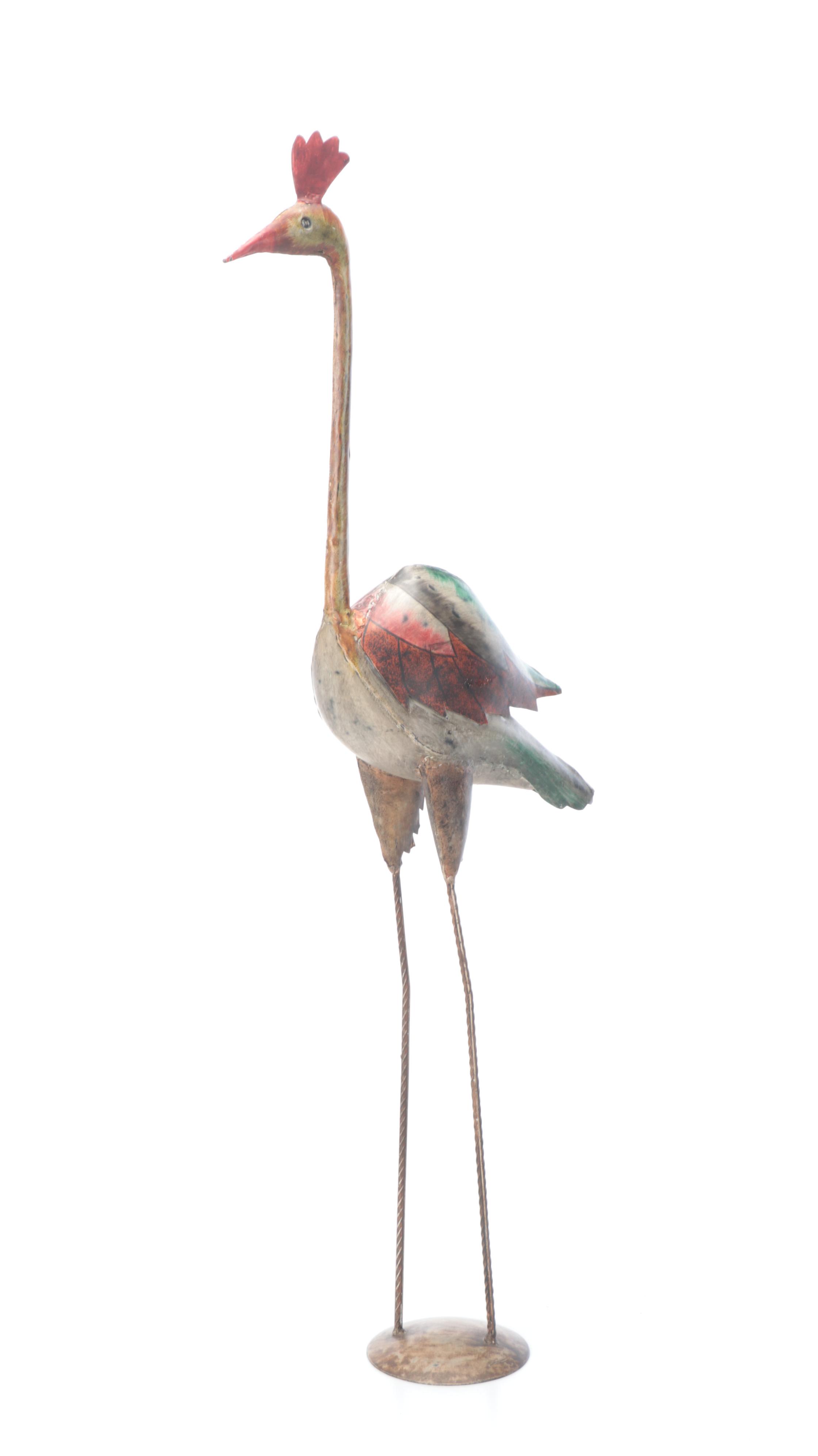 Metal Candle Pillar with Vases and Other Decor