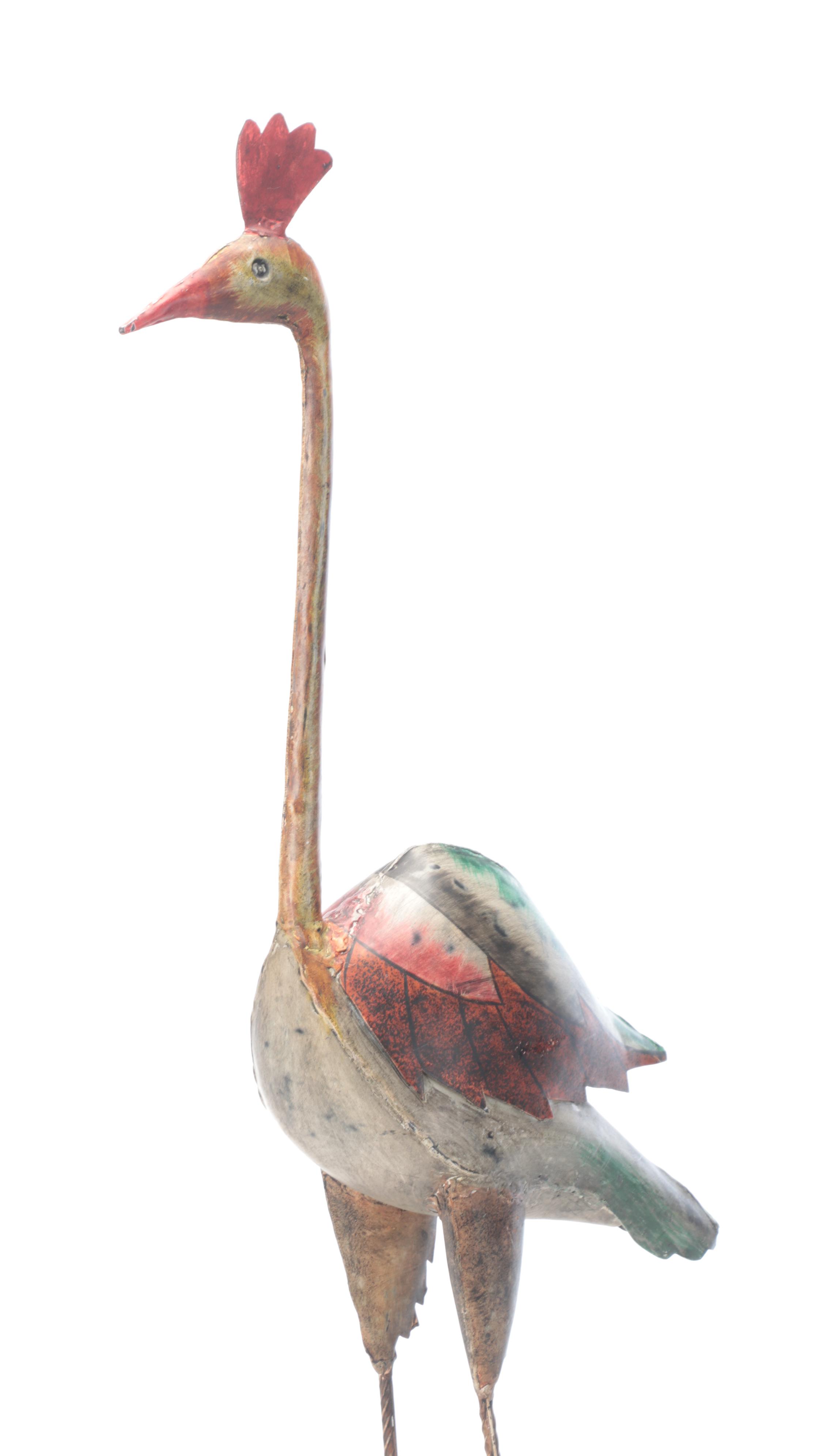 Metal Candle Pillar with Vases and Other Decor