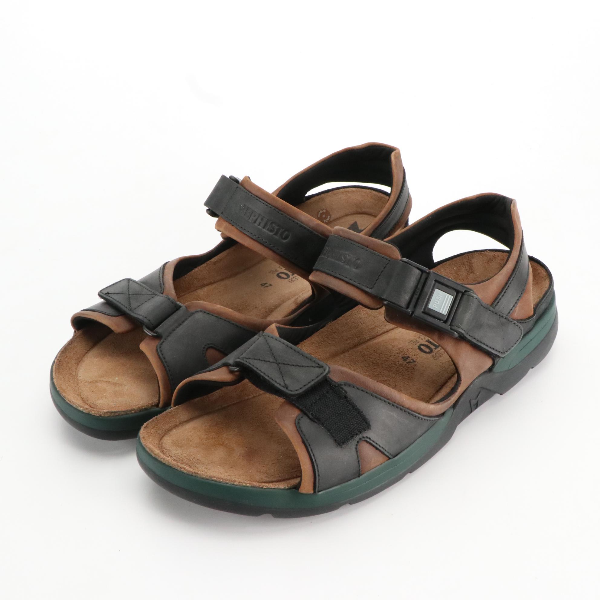 Men's Clarks and Mephisto Leather Sandals