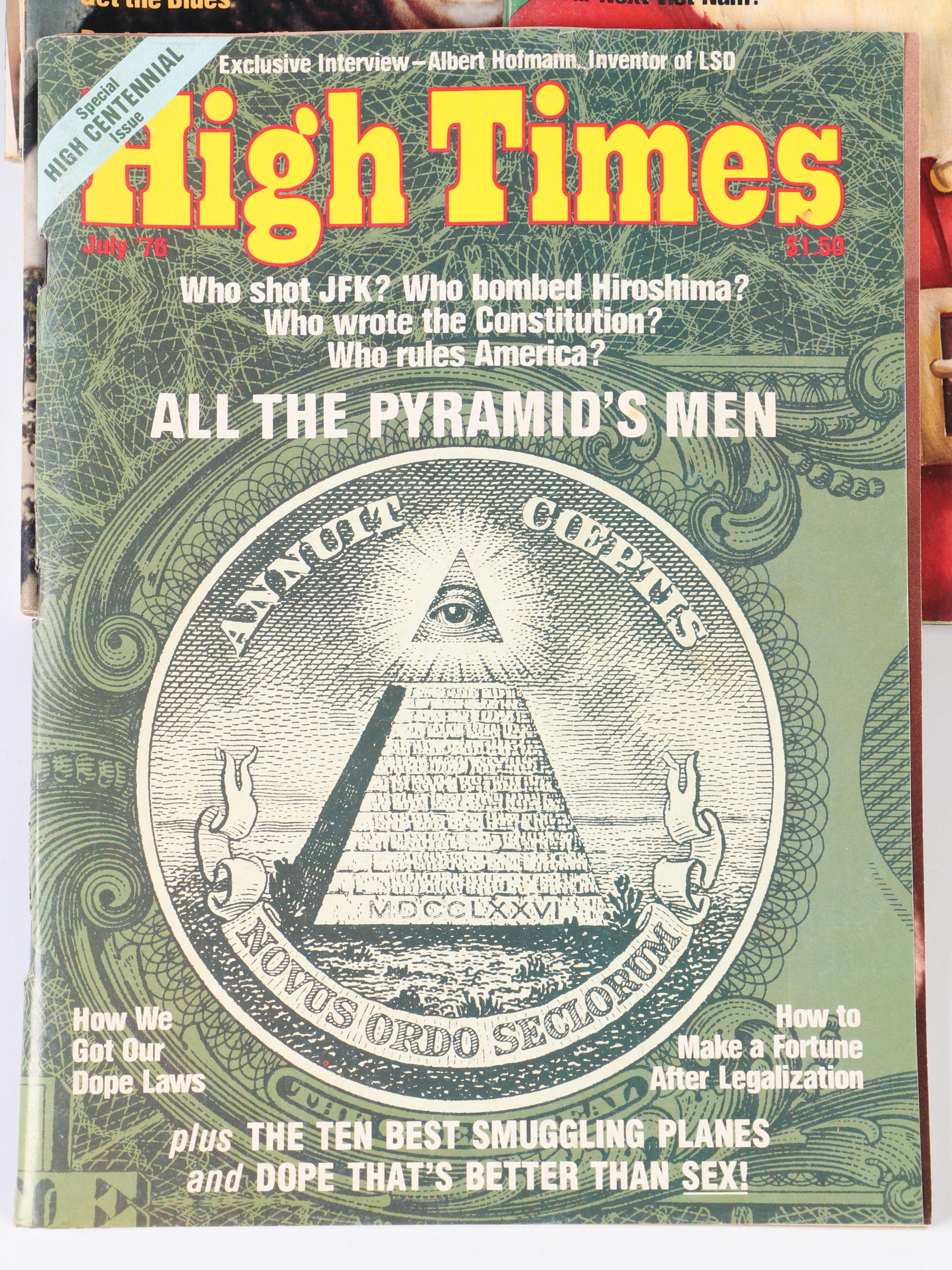 Where To Buy High Times Magazine "High Times" Magazine Issues, 1976–1978 | EBTH