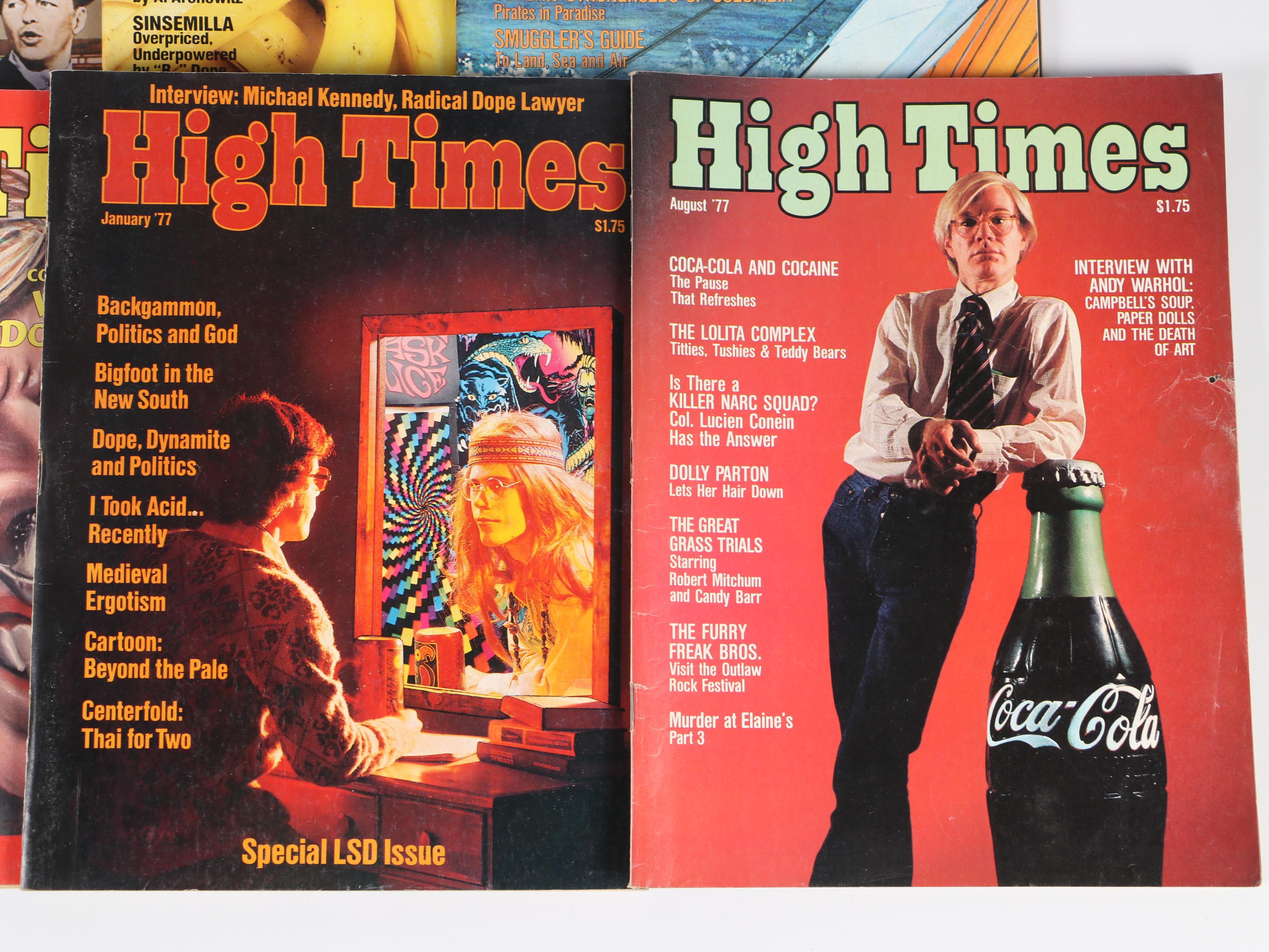 "High Times" Magazine Issues, 1976–1978
