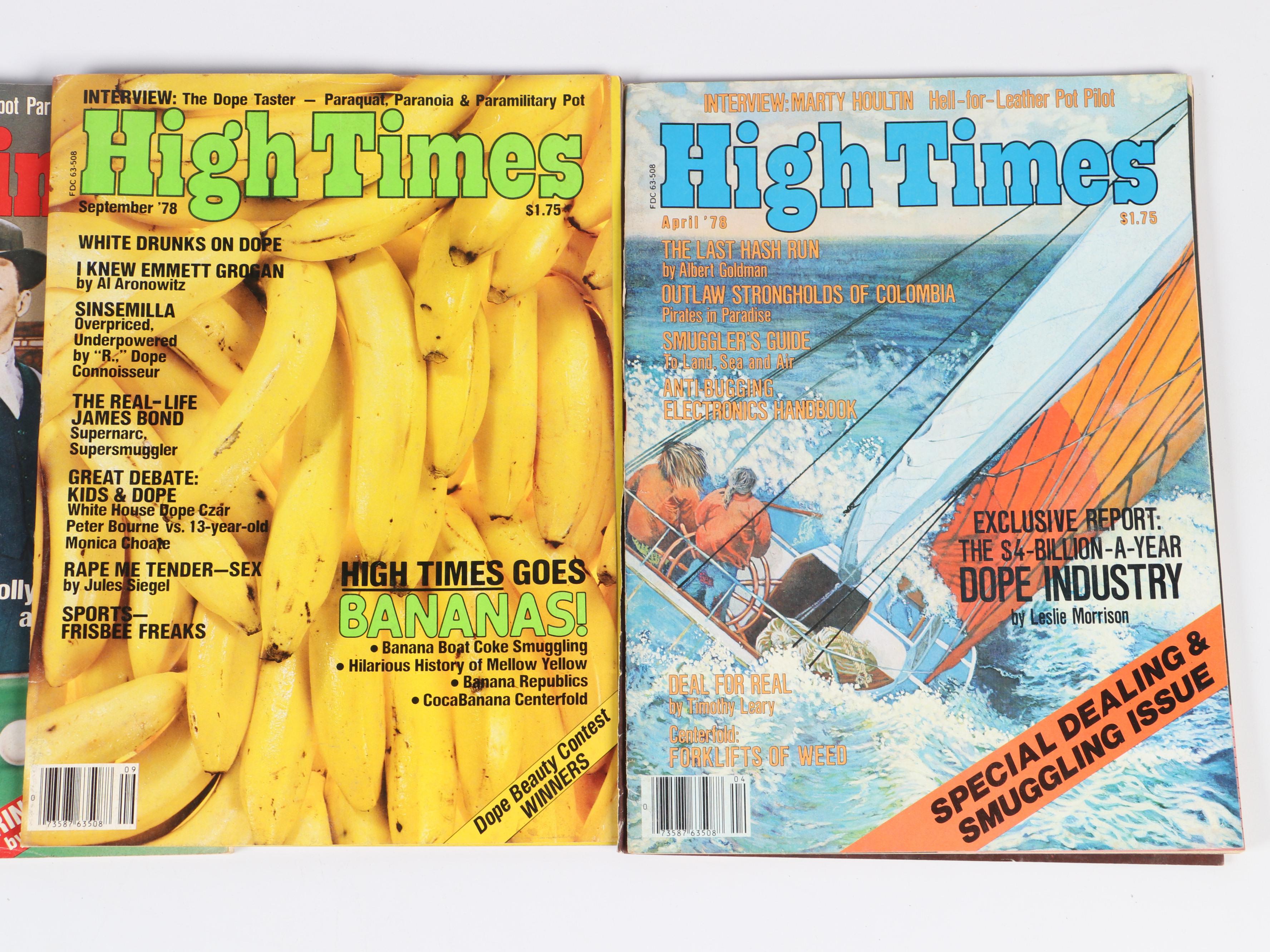 "High Times" Magazine Issues, 1976–1978