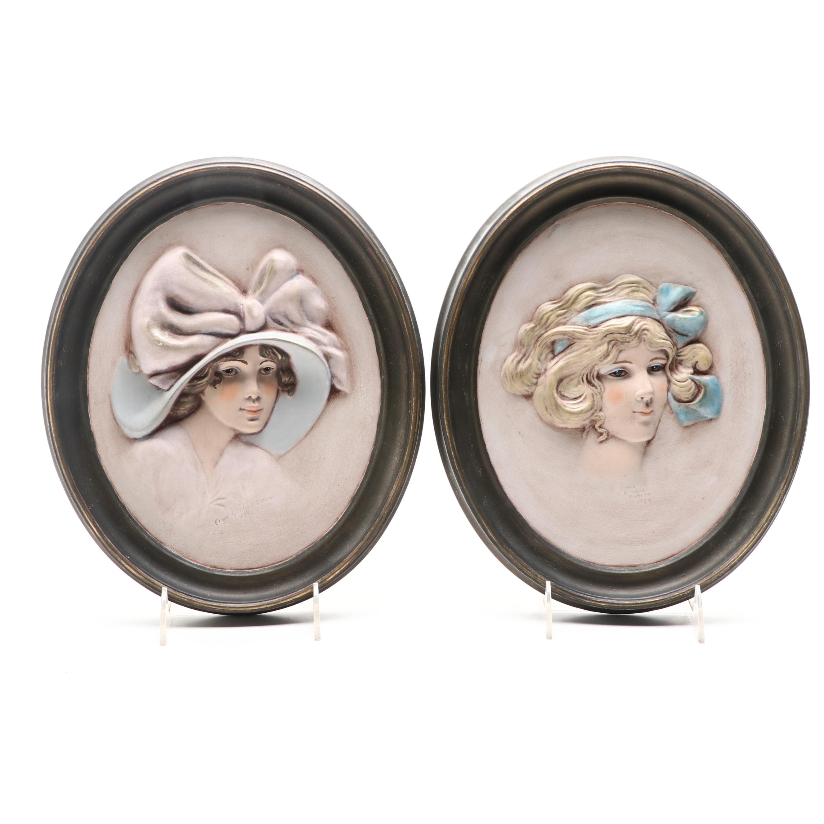 Duncan Ceramic Products Framed Ceramic Relief Wall Hangings