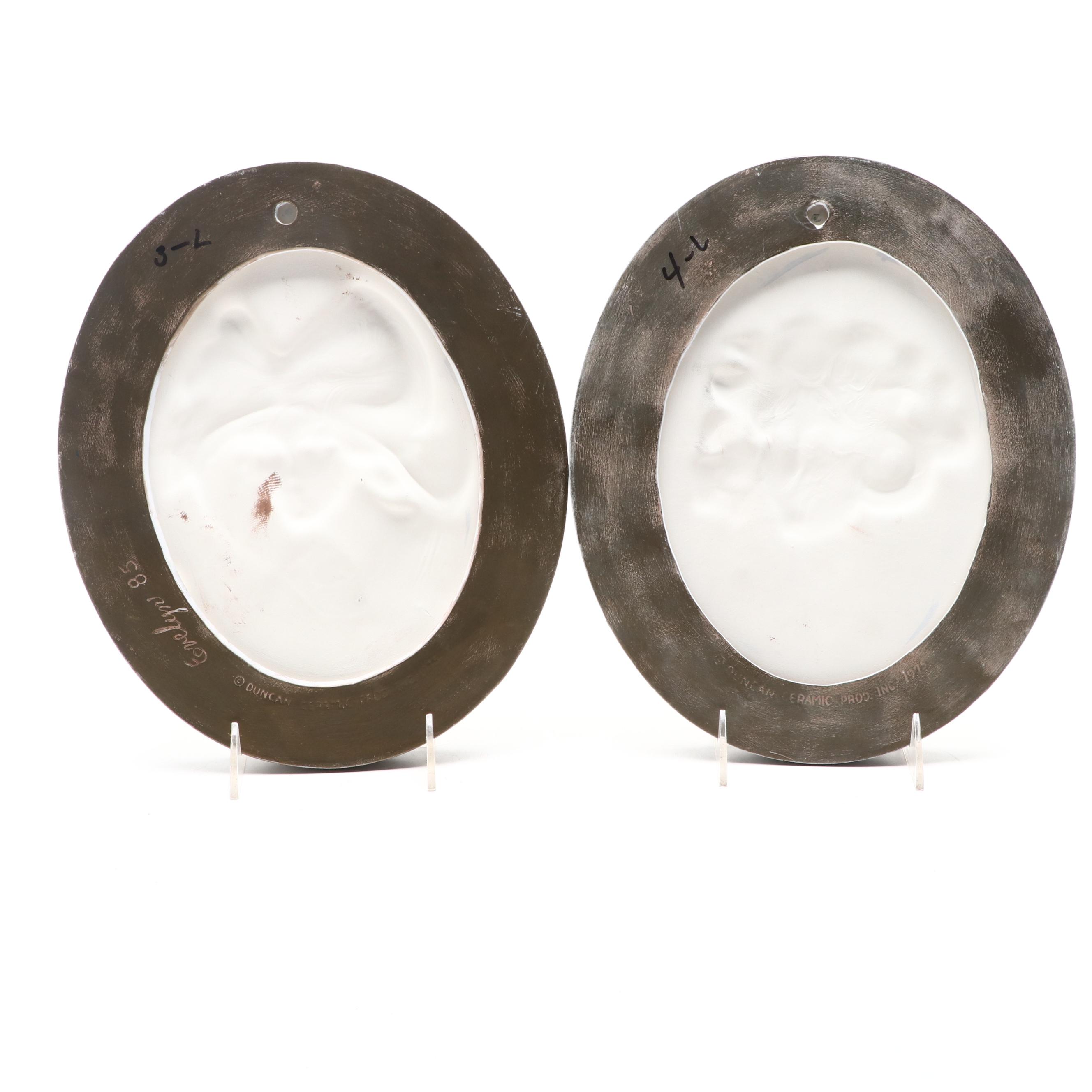 Duncan Ceramic Products Framed Ceramic Relief Wall Hangings